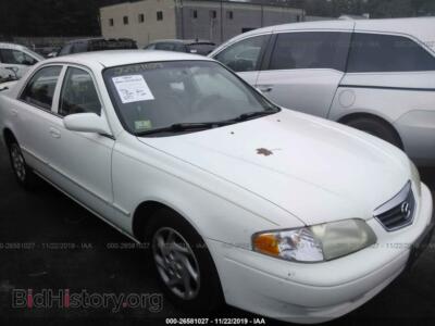 2001 Mazda 626 ES/LX, white — VIN 1YVGF22D915218655, IAAI