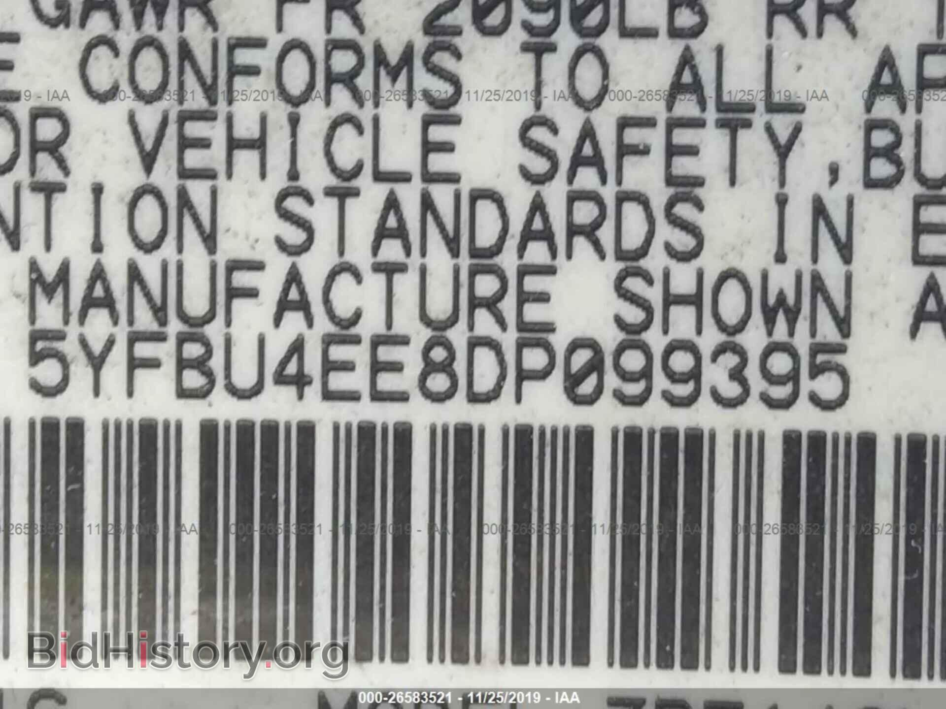 2013 TOYOTA COROLLA - VIN: 5YFBU4EE8DP099395 - Фото 9