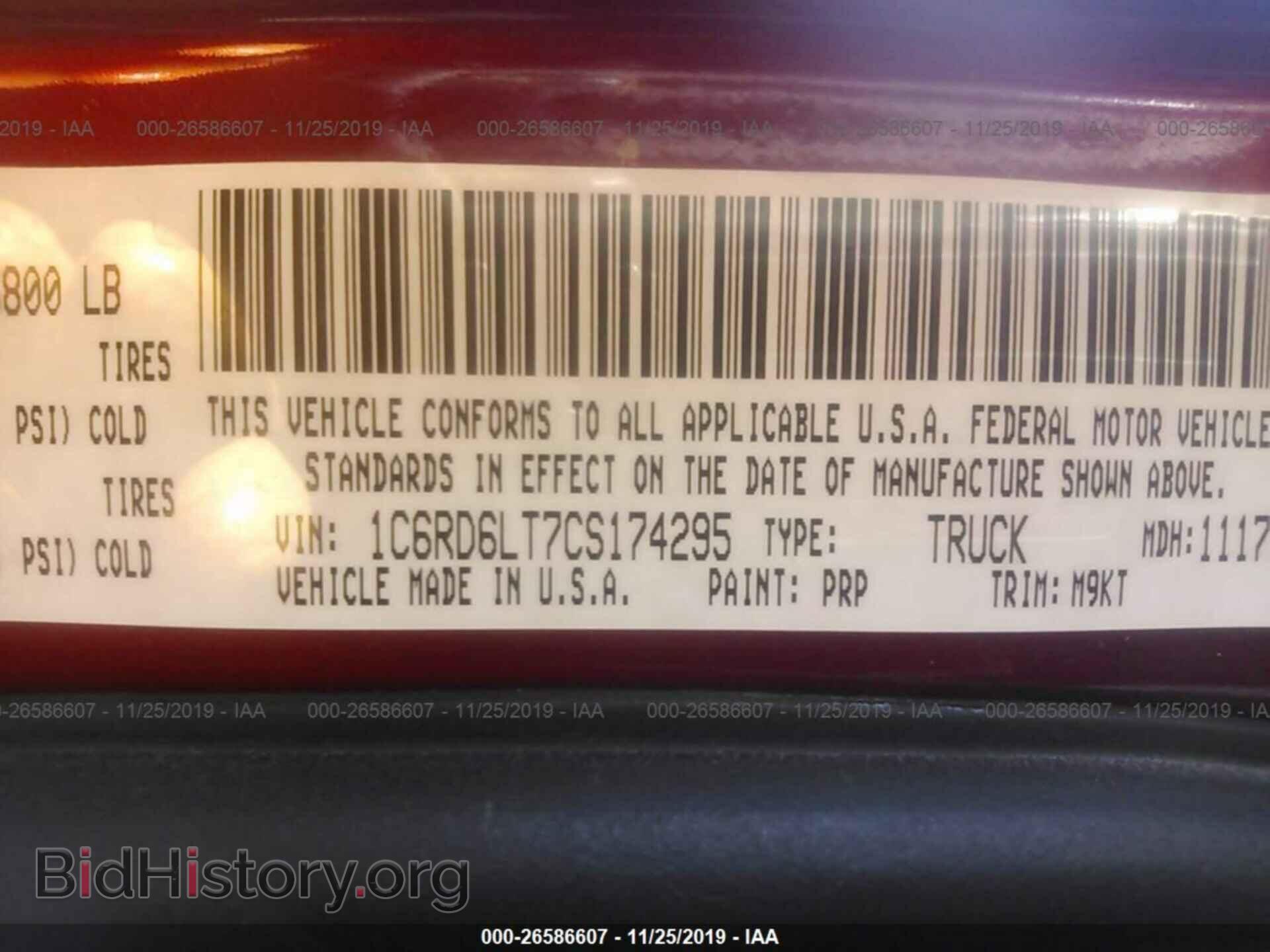 2012 DODGE RAM 1500 - VIN: 1C6RD6LT7CS174295 - Фото 9