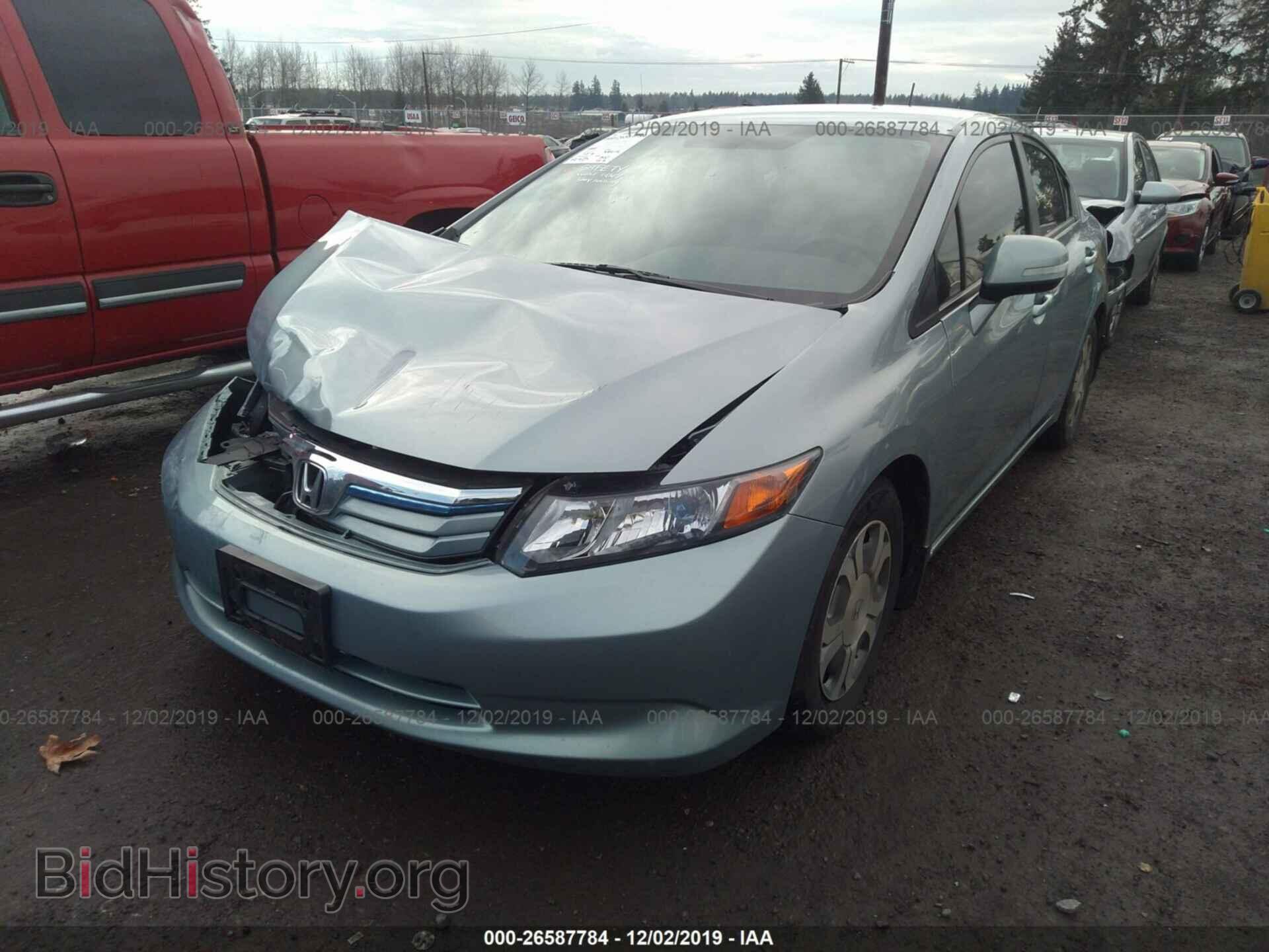 2012 HONDA CIVIC - VIN: JHMFB4F25CS004962 - Фото 2