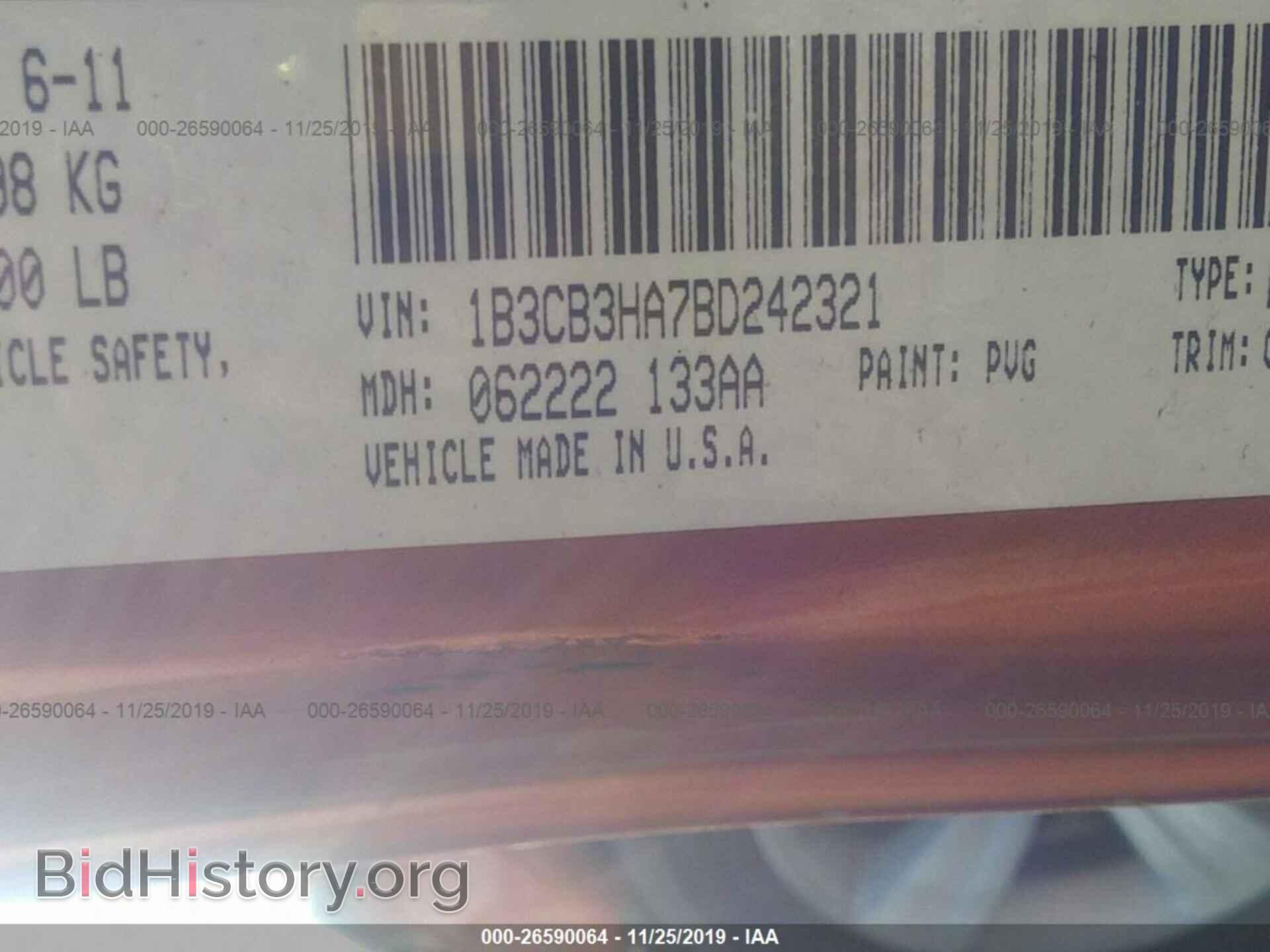 2011 DODGE CALIBER - VIN: 1B3CB3HA7BD242321 - Photo 9