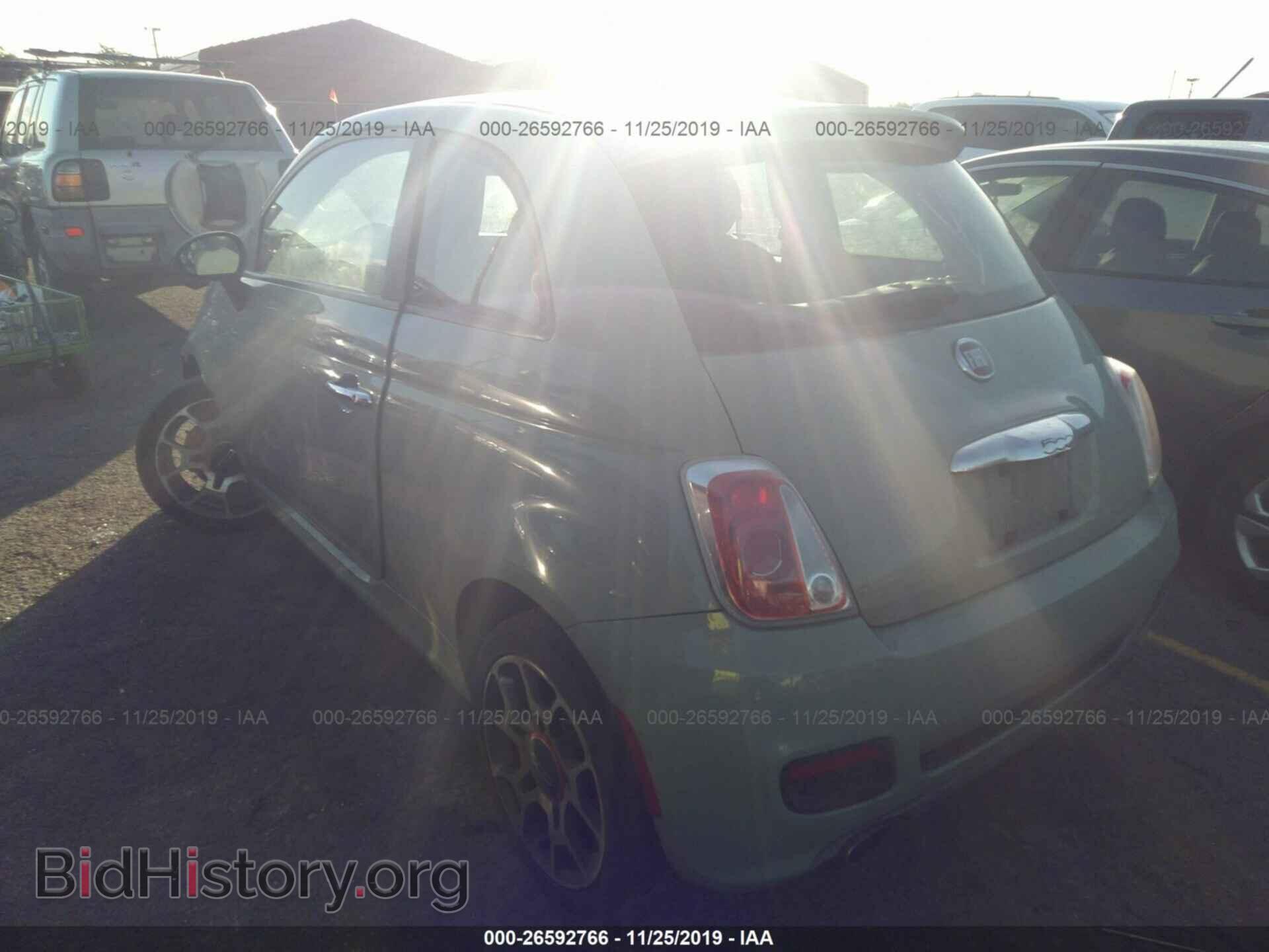 2012 FIAT 500 - VIN: 3C3CFFBR2CT332396 - Фото 3