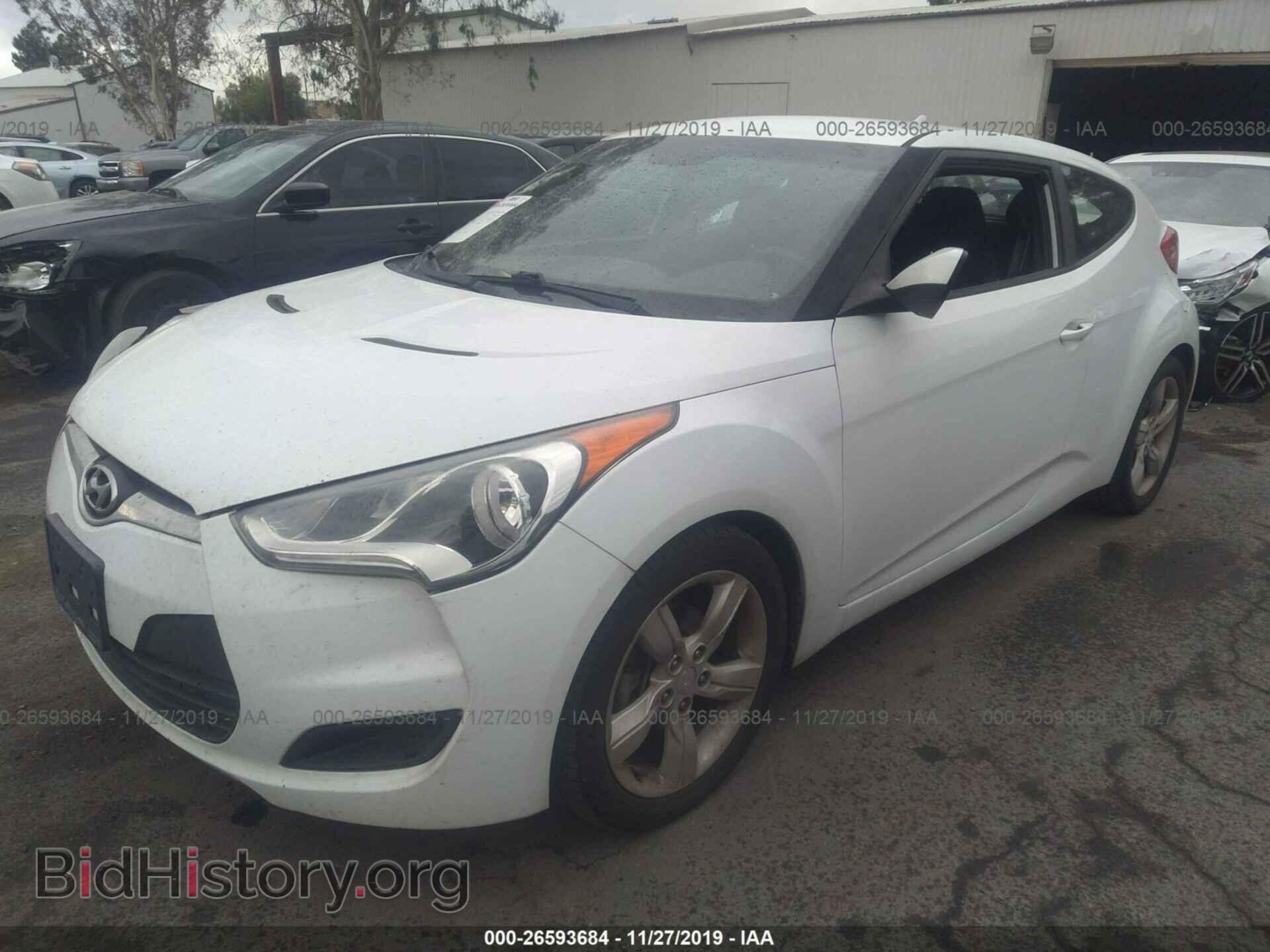 2014 HYUNDAI VELOSTER - VIN: KMHTC6AD6EU193128 - Фото 2
