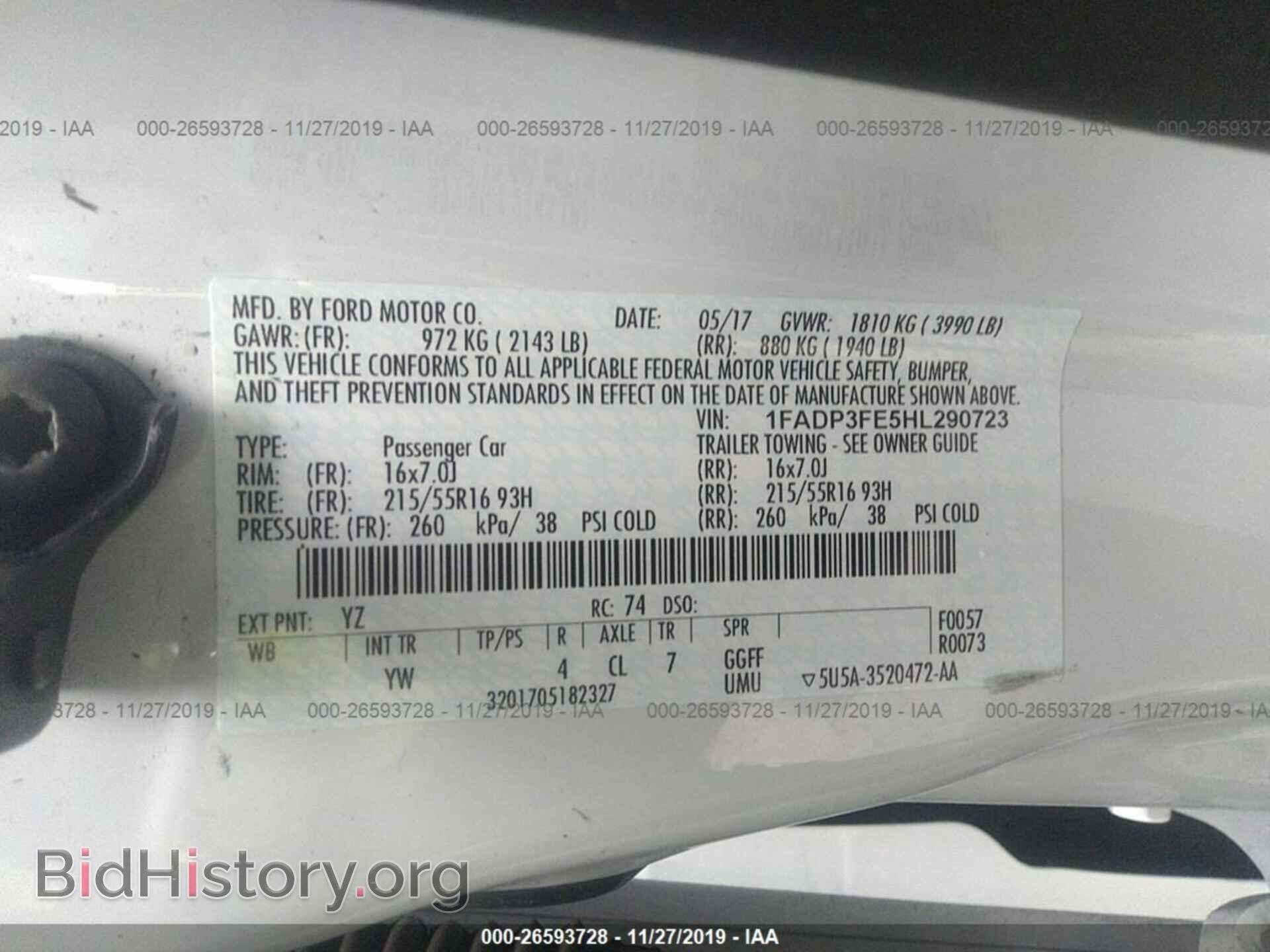2017 FORD FOCUS - VIN: 1FADP3FE5HL290723 - Photo 9