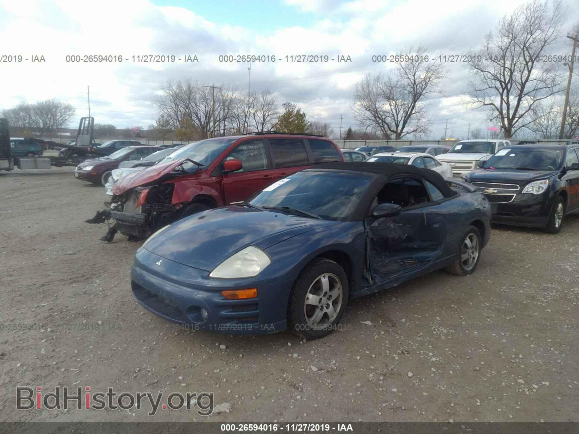 2003 MITSUBISHI ECLIPSE - VIN: 4A3AE45GX3E185732 - Фото 2