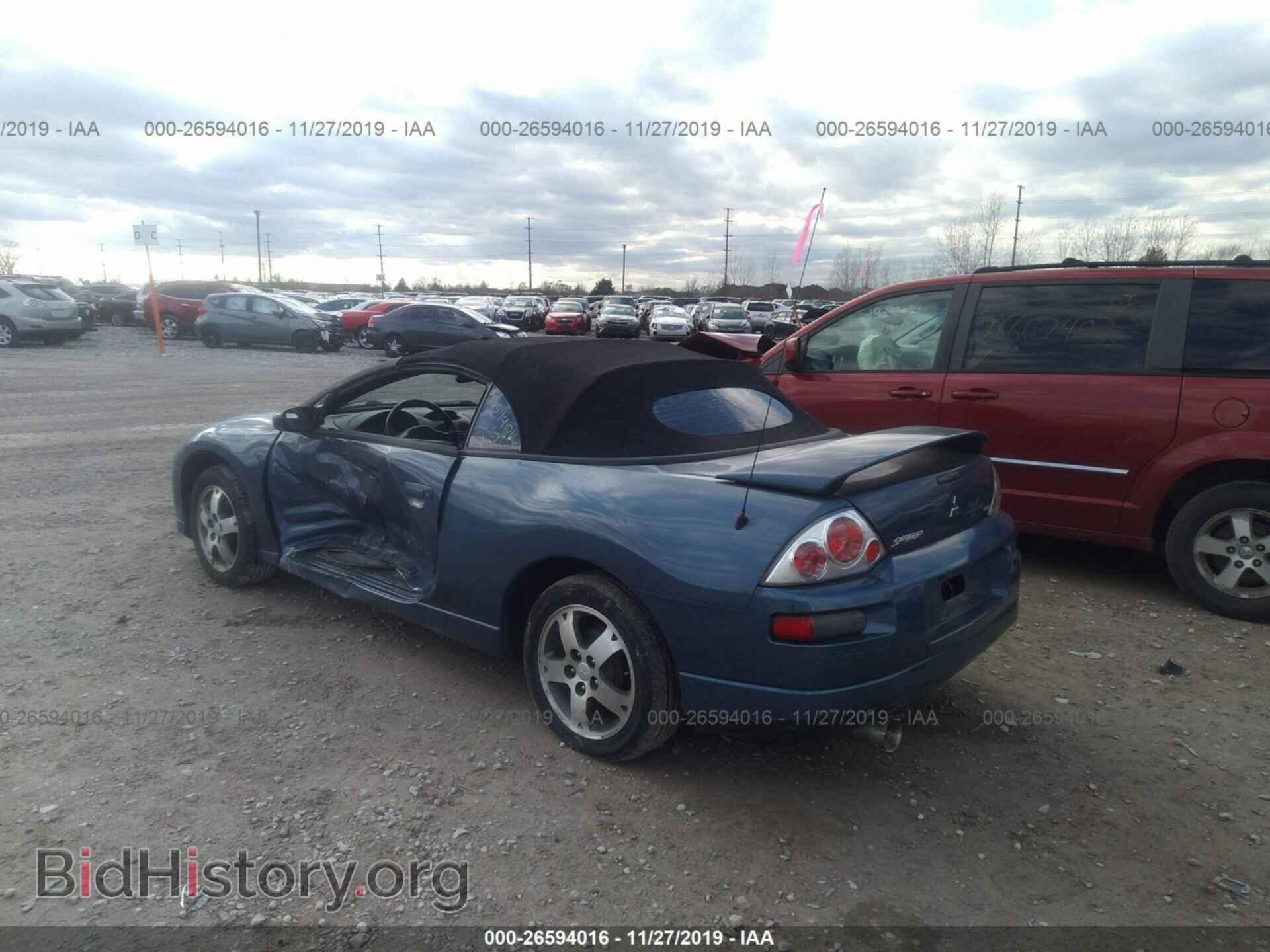 2003 MITSUBISHI ECLIPSE - VIN: 4A3AE45GX3E185732 - Фото 3