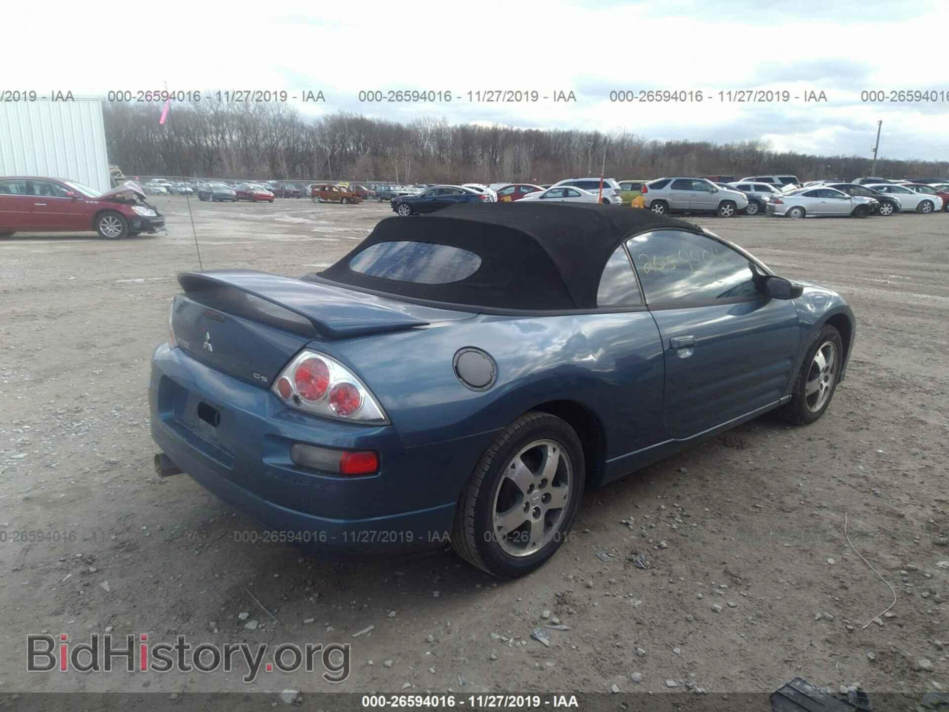 2003 MITSUBISHI ECLIPSE - VIN: 4A3AE45GX3E185732 - Фото 4