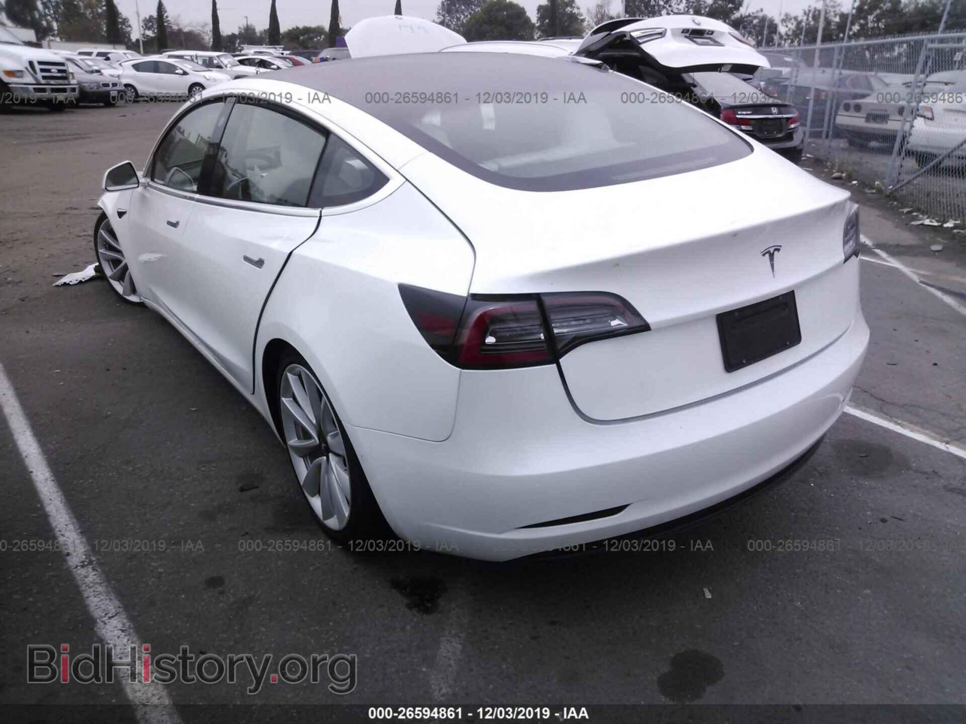 2019 TESLA MODEL 3 - VIN: 5YJ3E1EAXKF445162 - Photo 3