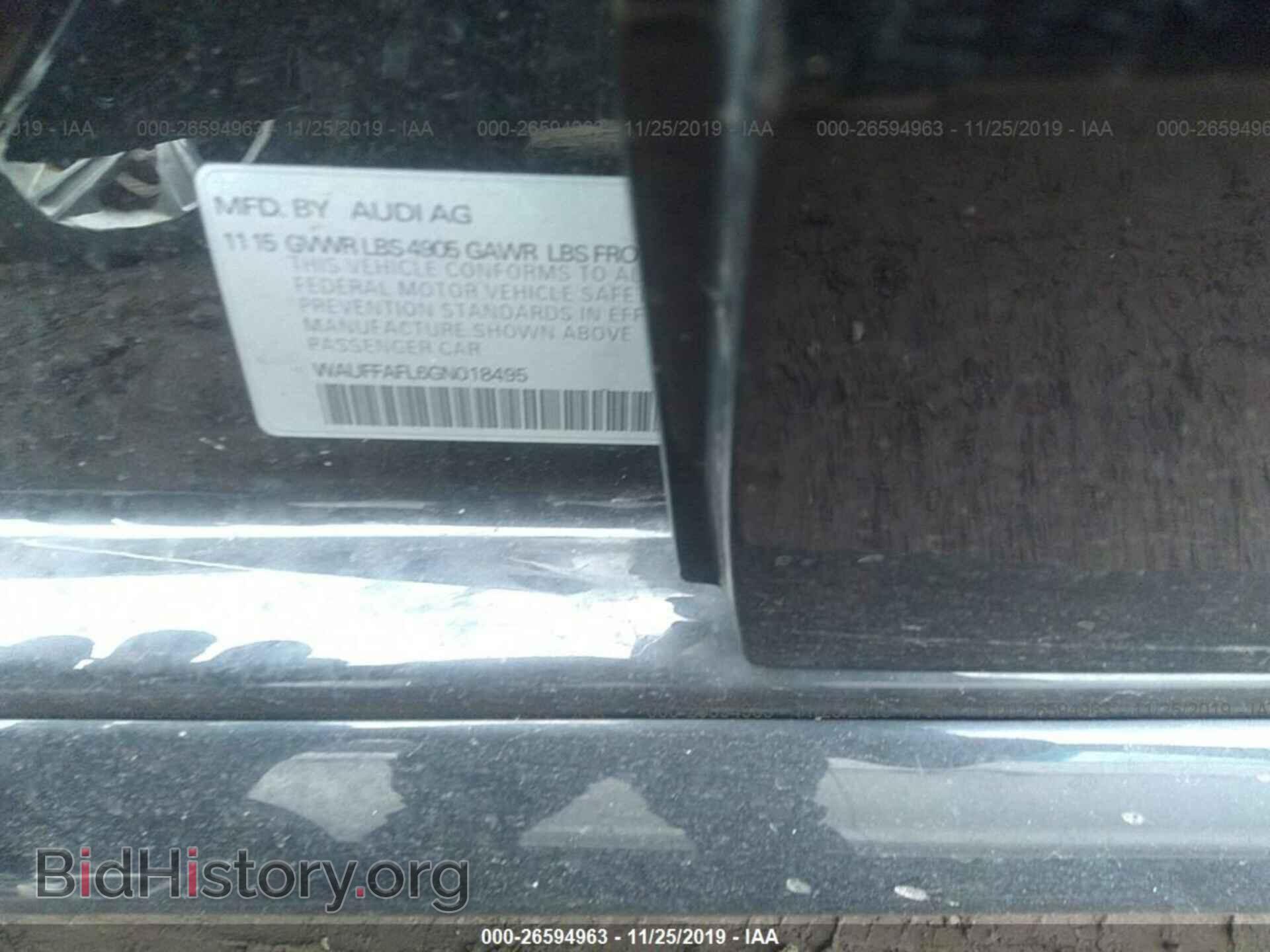 2016 AUDI A4 - VIN: WAUFFAFL6GN018495 - Фото 9