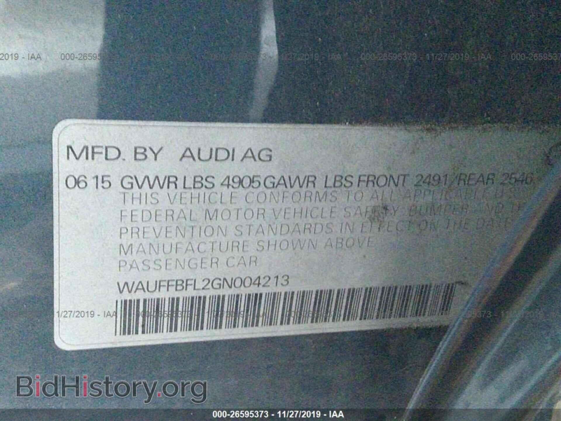 2016 Audi A4 - VIN: WAUFFBFL2GN004213 - Photo 9