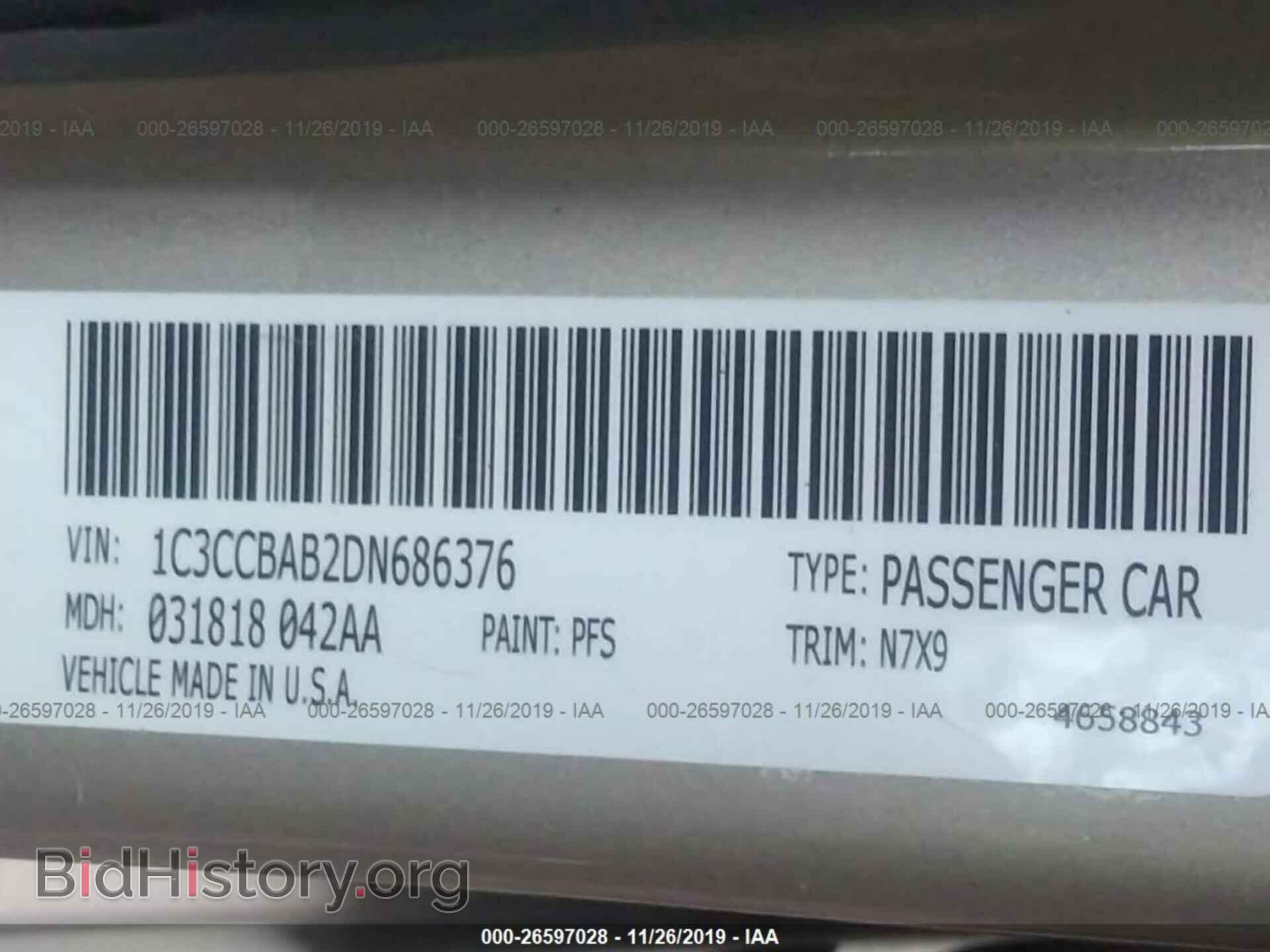 2013 CHRYSLER 200 - VIN: 1C3CCBAB2DN686376 - Фото 9