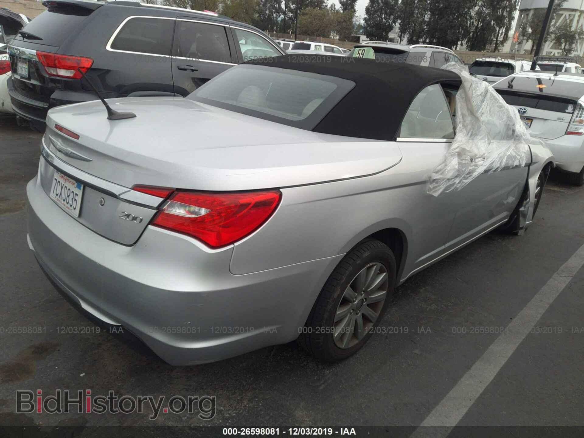 2012 Chrysler 200 - VIN: 1C3BCBEB3CN162870 - Фото 4