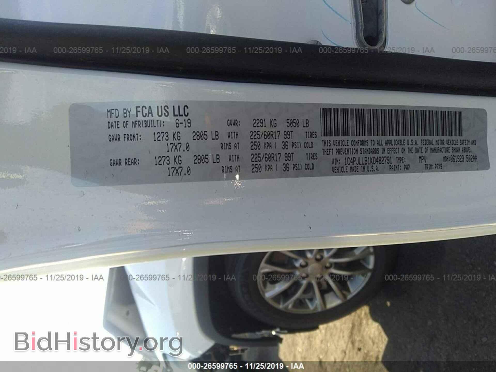 2019 JEEP CHEROKEE - VIN: 1C4PJLLB1KD482791 - Photo 9
