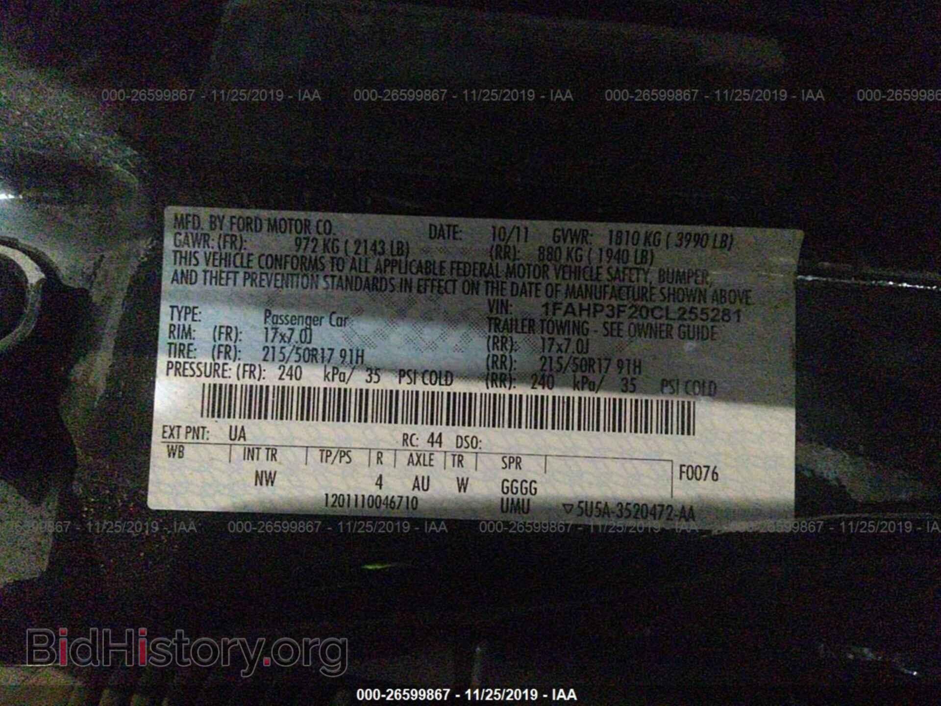 2012 FORD FOCUS - VIN: 1FAHP3F20CL255281 - Photo 9