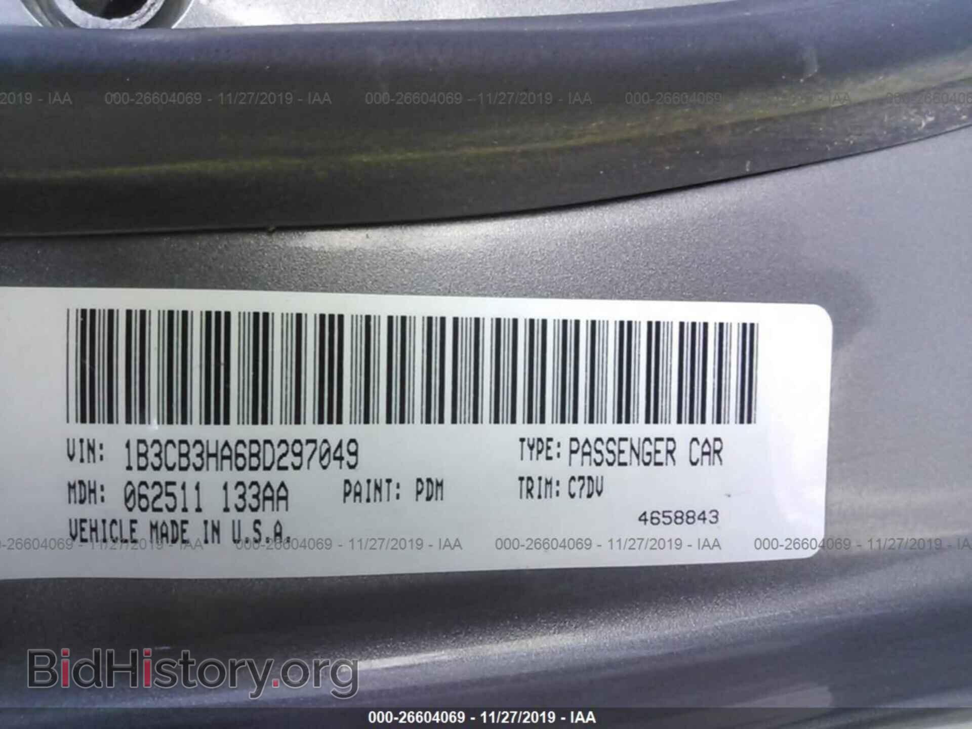 2011 DODGE CALIBER - VIN: 1B3CB3HA6BD297049 - Photo 9