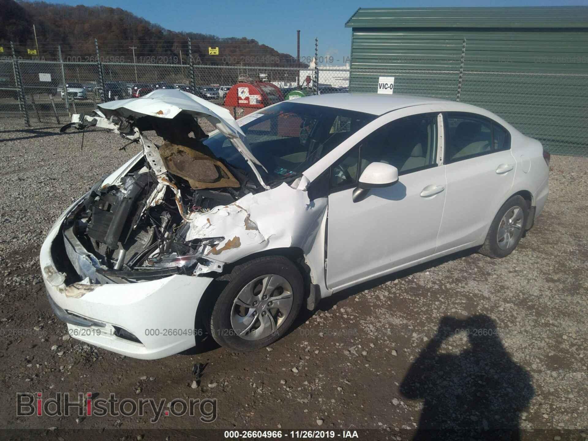 2013 Honda Civic - VIN: 2HGFB2F59DH547595 - Фото 2