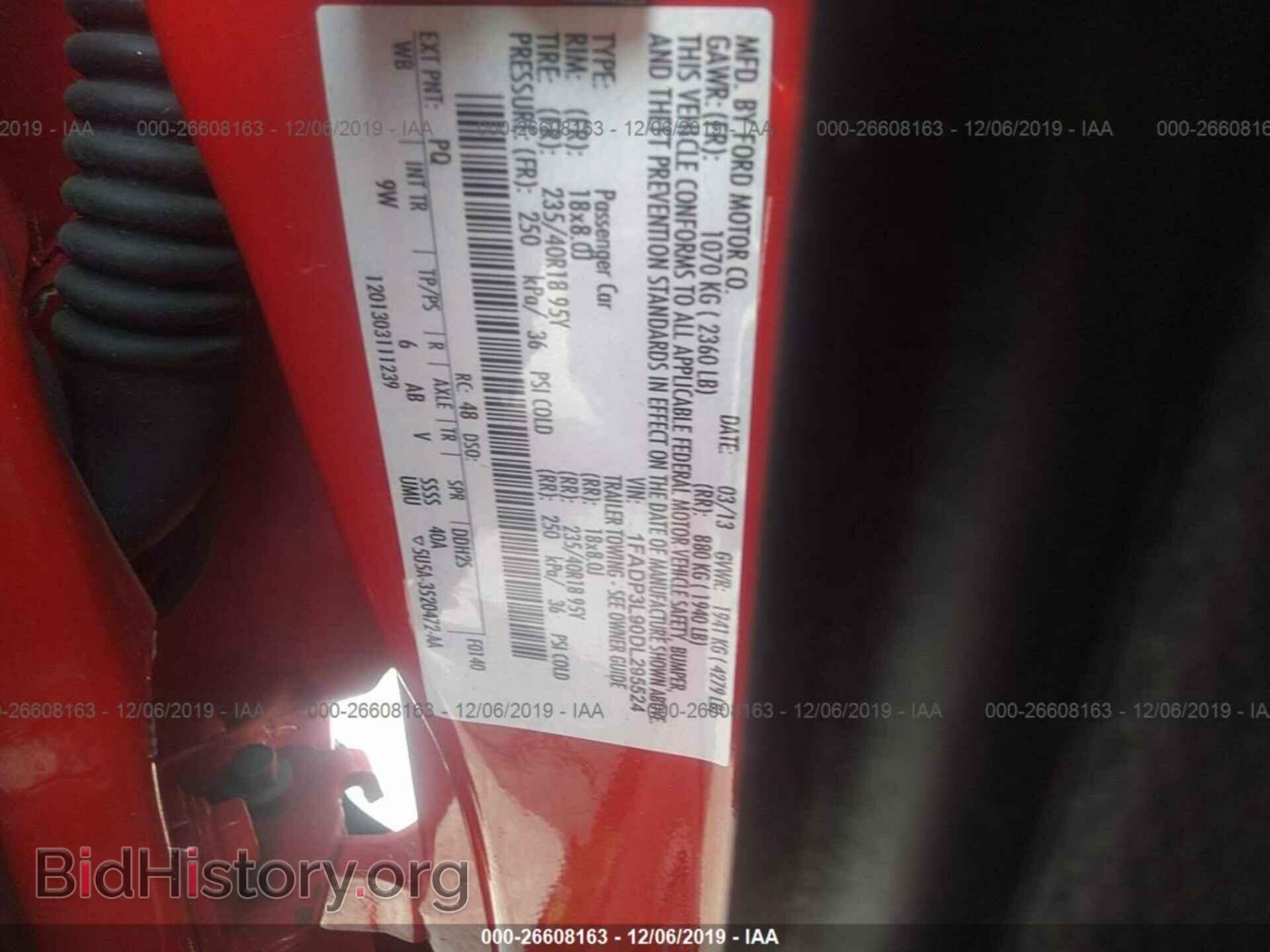 2013 FORD FOCUS - VIN: 1FADP3L90DL295524 - Фото 9