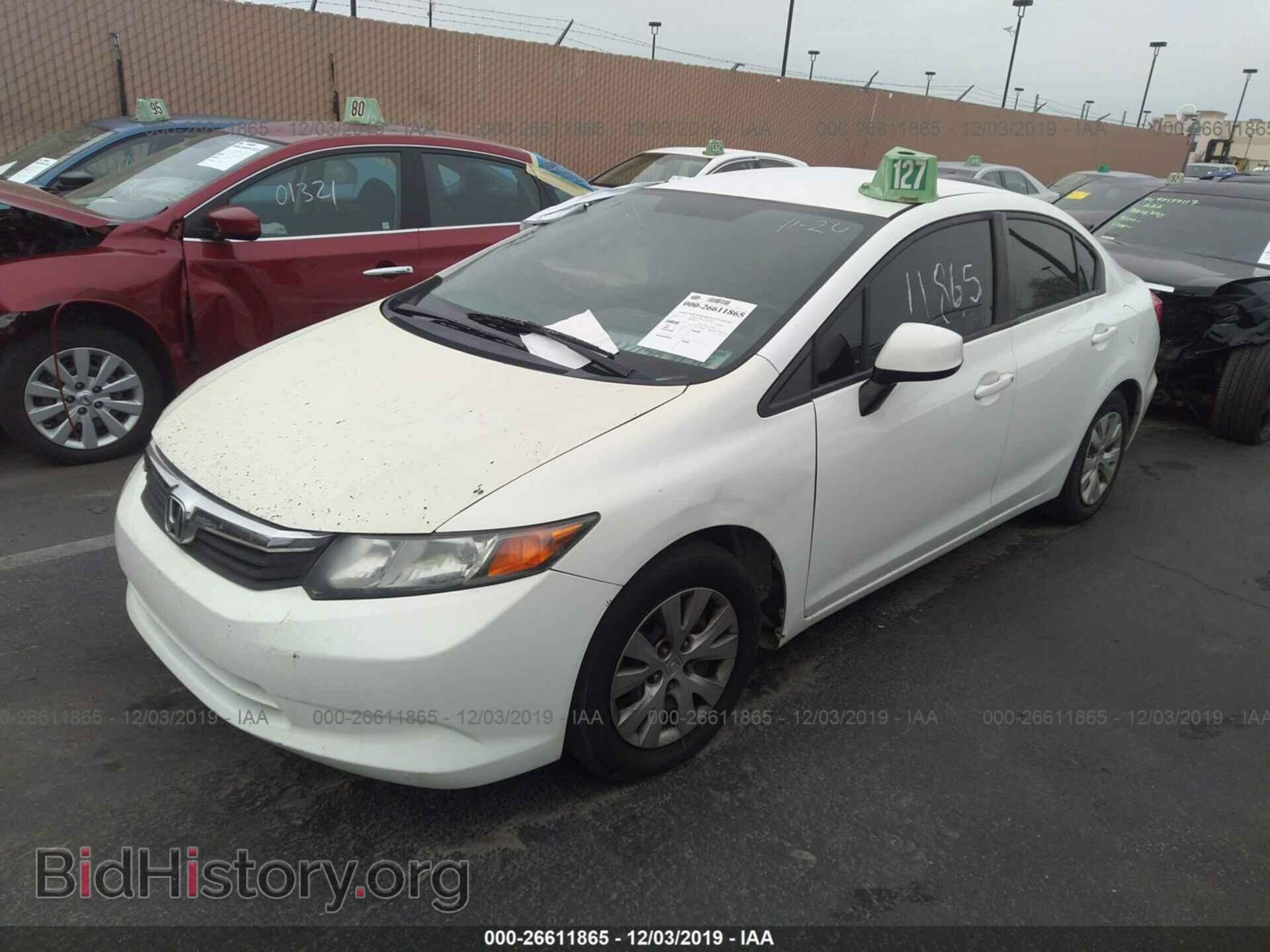 2012 HONDA CIVIC - VIN: 19XFB2F5XCE384643 - Фото 2