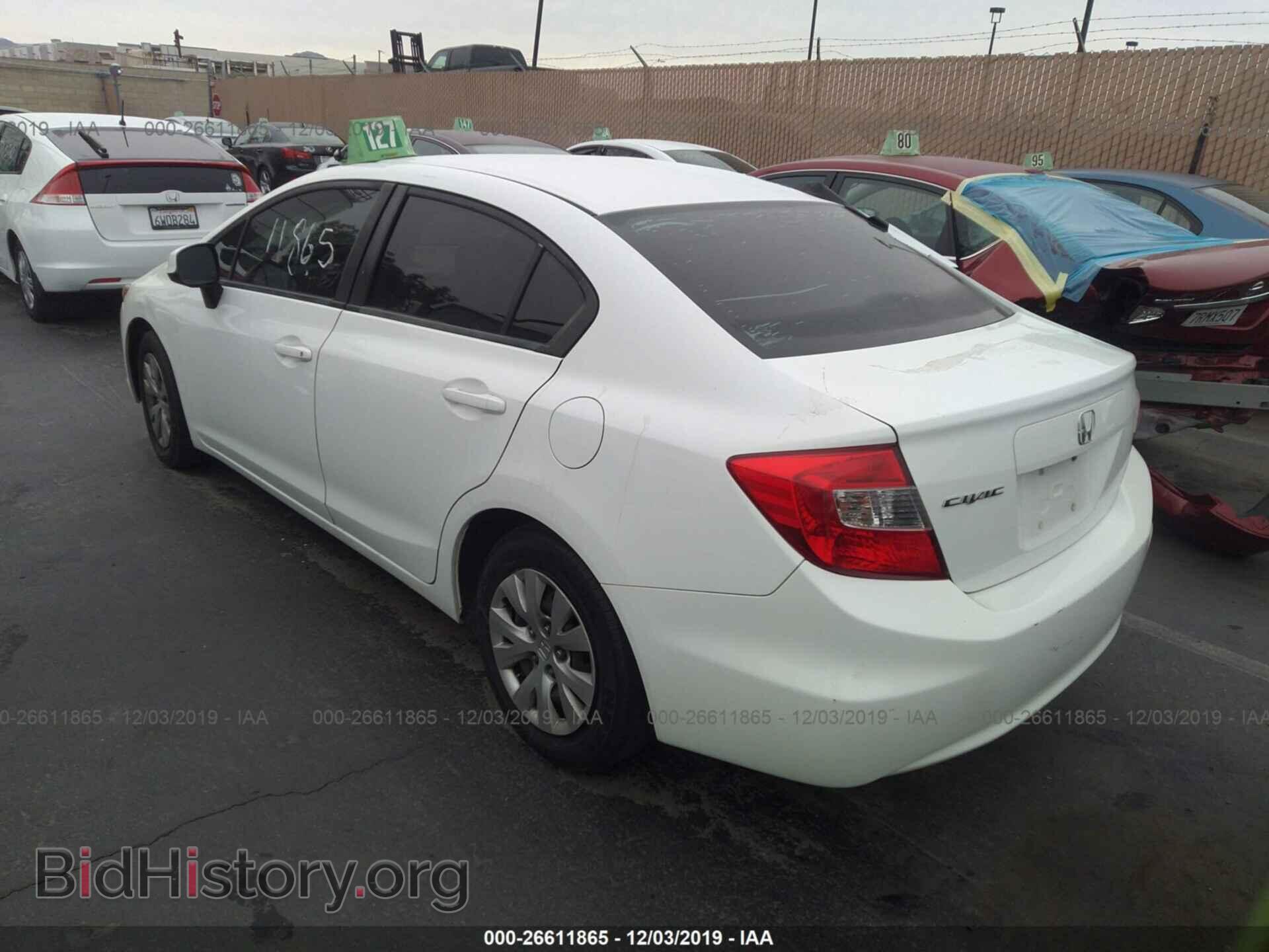 2012 HONDA CIVIC - VIN: 19XFB2F5XCE384643 - Фото 3