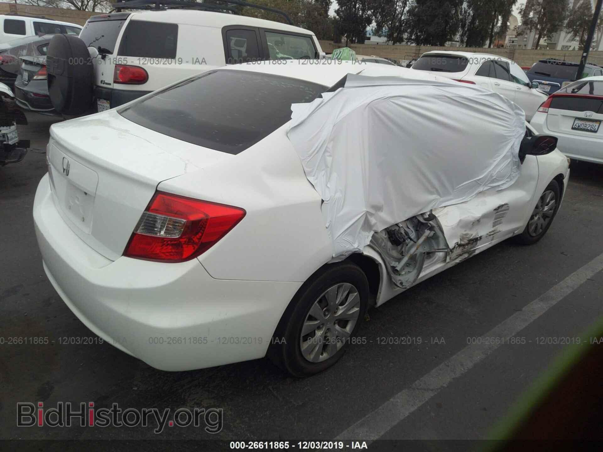 2012 HONDA CIVIC - VIN: 19XFB2F5XCE384643 - Фото 4