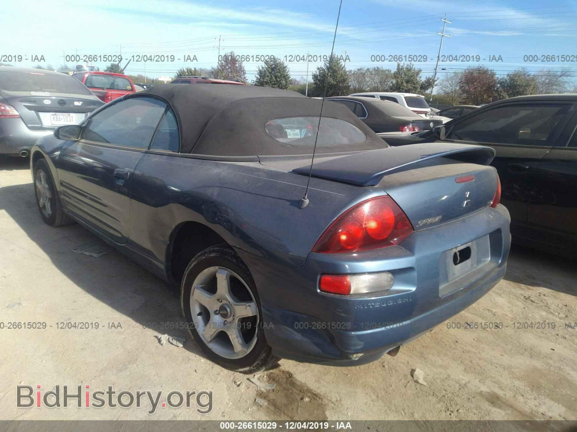 2002 MITSUBISHI ECLIPSE - VIN: 4A3AE45G82E037884 - Фото 3