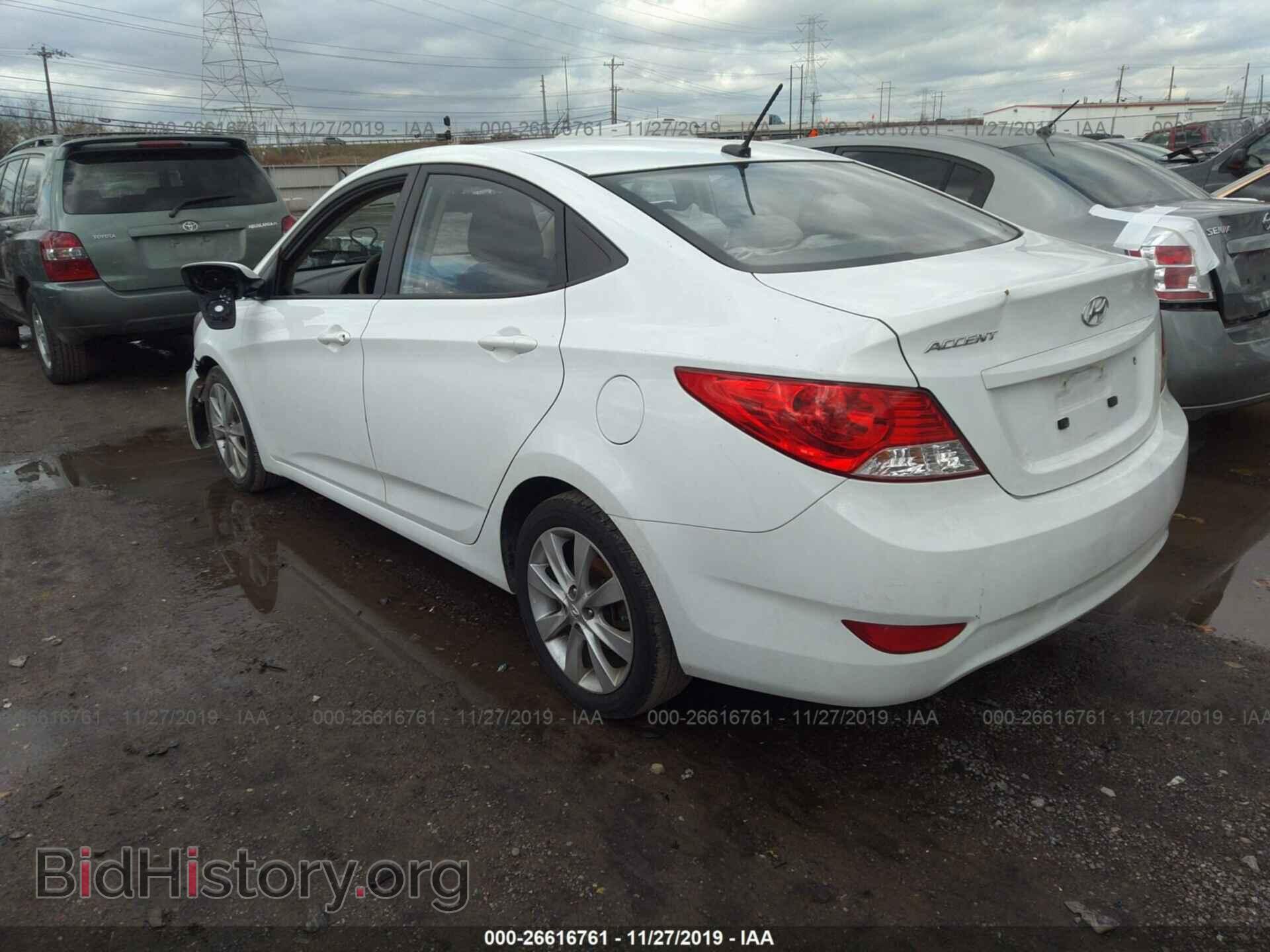 2013 HYUNDAI ACCENT - VIN: KMHCU4AE0DU561540 - Фото 3