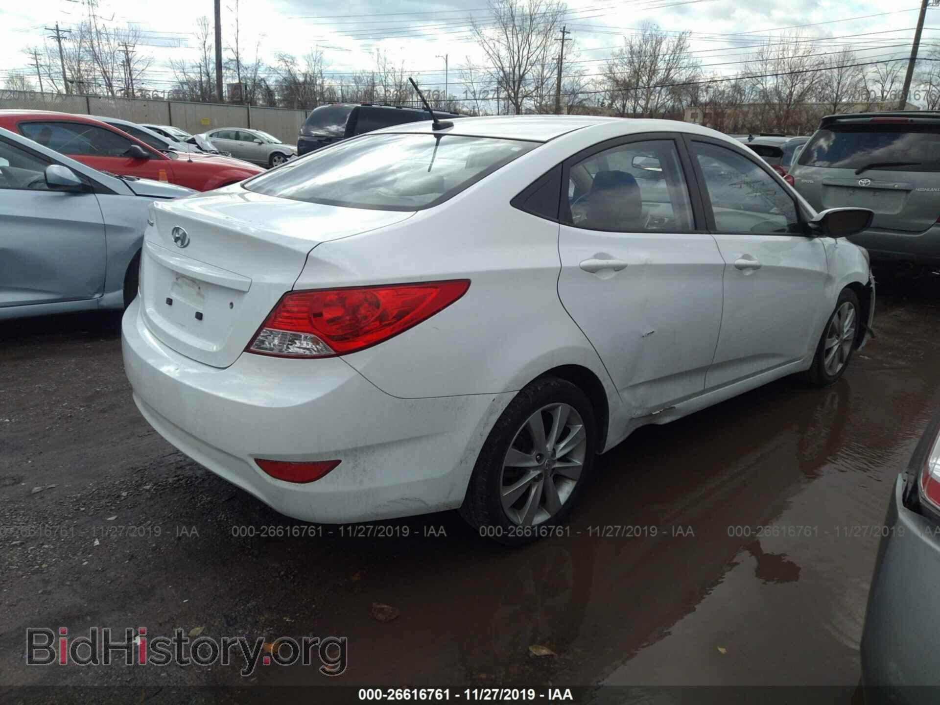 2013 HYUNDAI ACCENT - VIN: KMHCU4AE0DU561540 - Фото 4