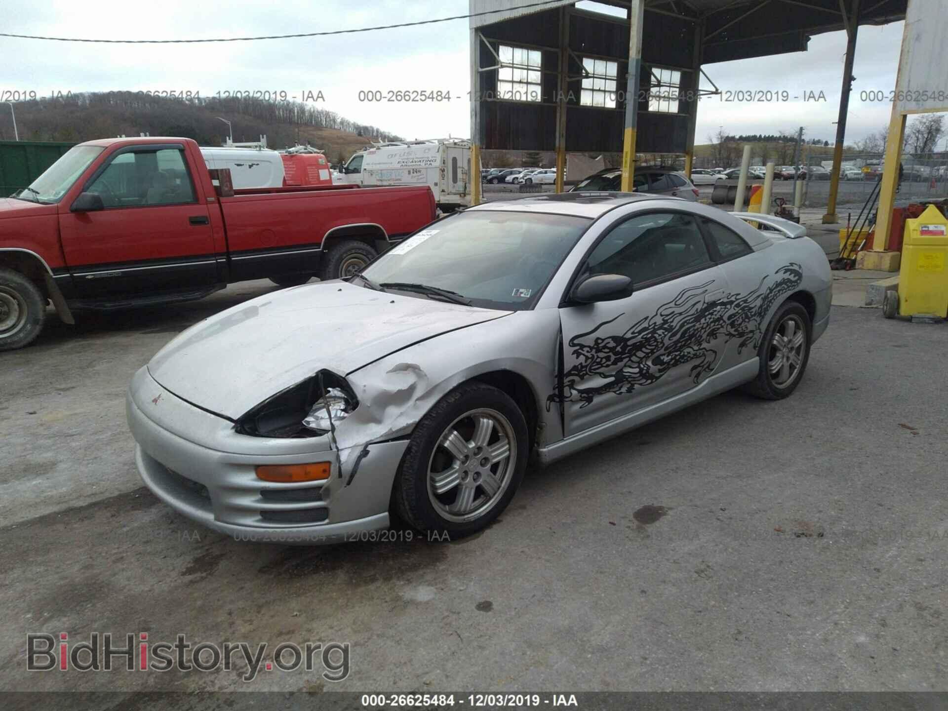 2001 MITSUBISHI ECLIPSE - VIN: 4A3AC54H31E125469 - Фото 2