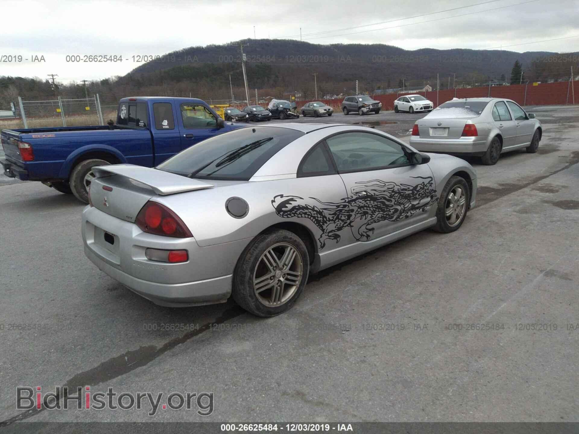 2001 MITSUBISHI ECLIPSE - VIN: 4A3AC54H31E125469 - Фото 4