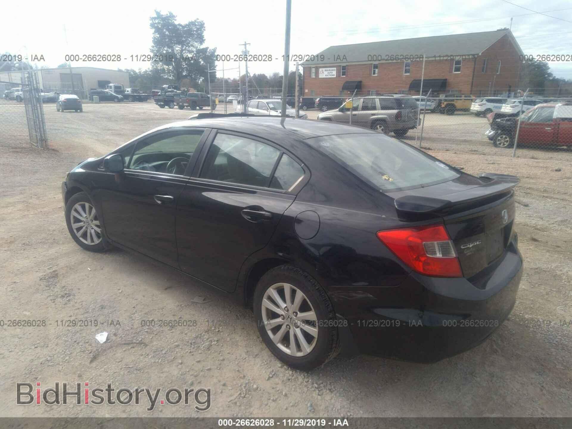 2012 HONDA CIVIC - VIN: 19XFB2F80CE067691 - Фото 3