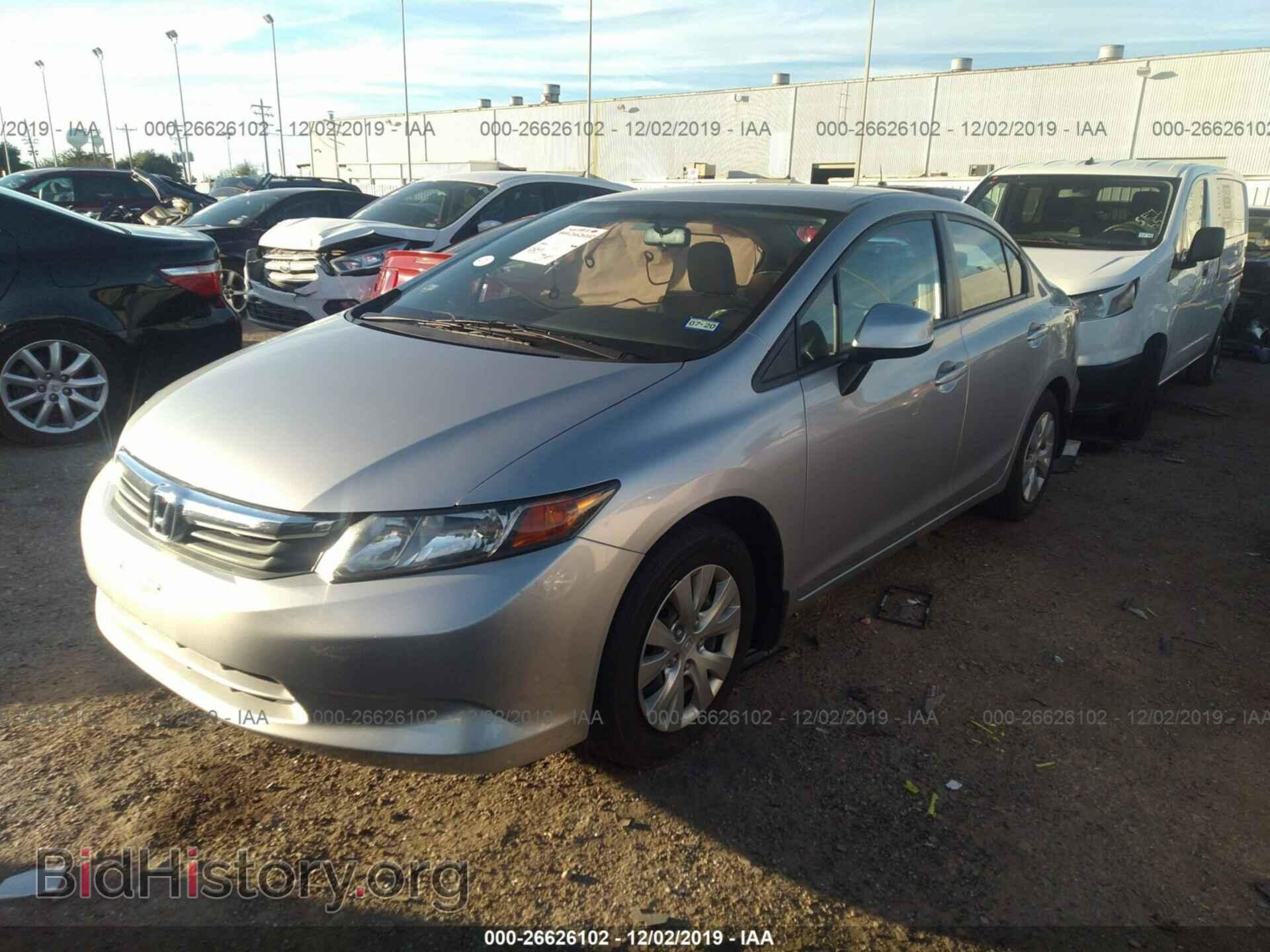 2012 HONDA CIVIC - VIN: 19XFB2F53CE108319 - Фото 2