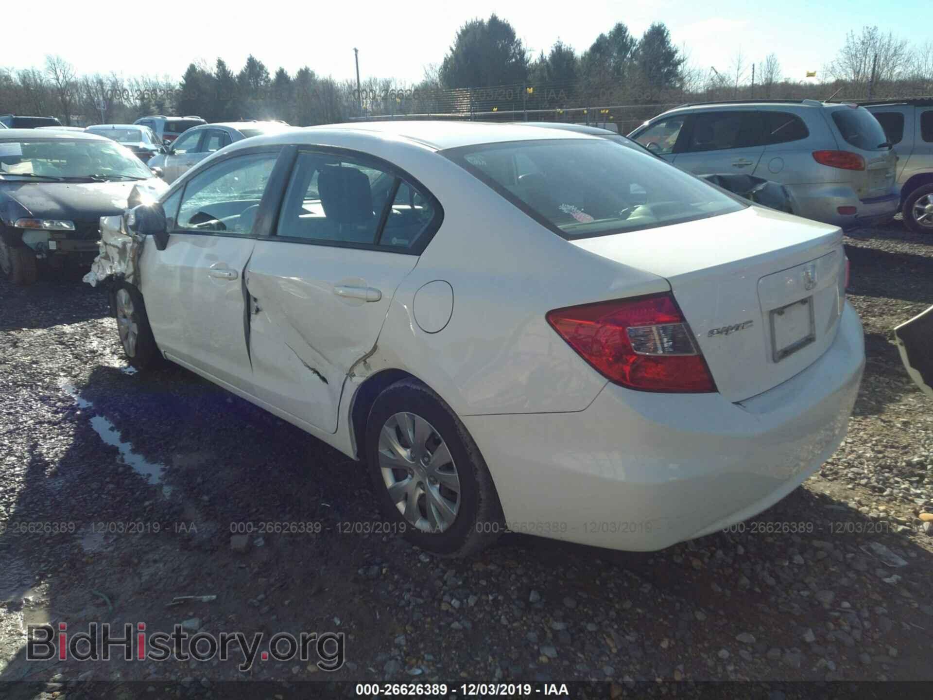 2012 HONDA CIVIC - VIN: 19XFB2F56CE375776 - Фото 3