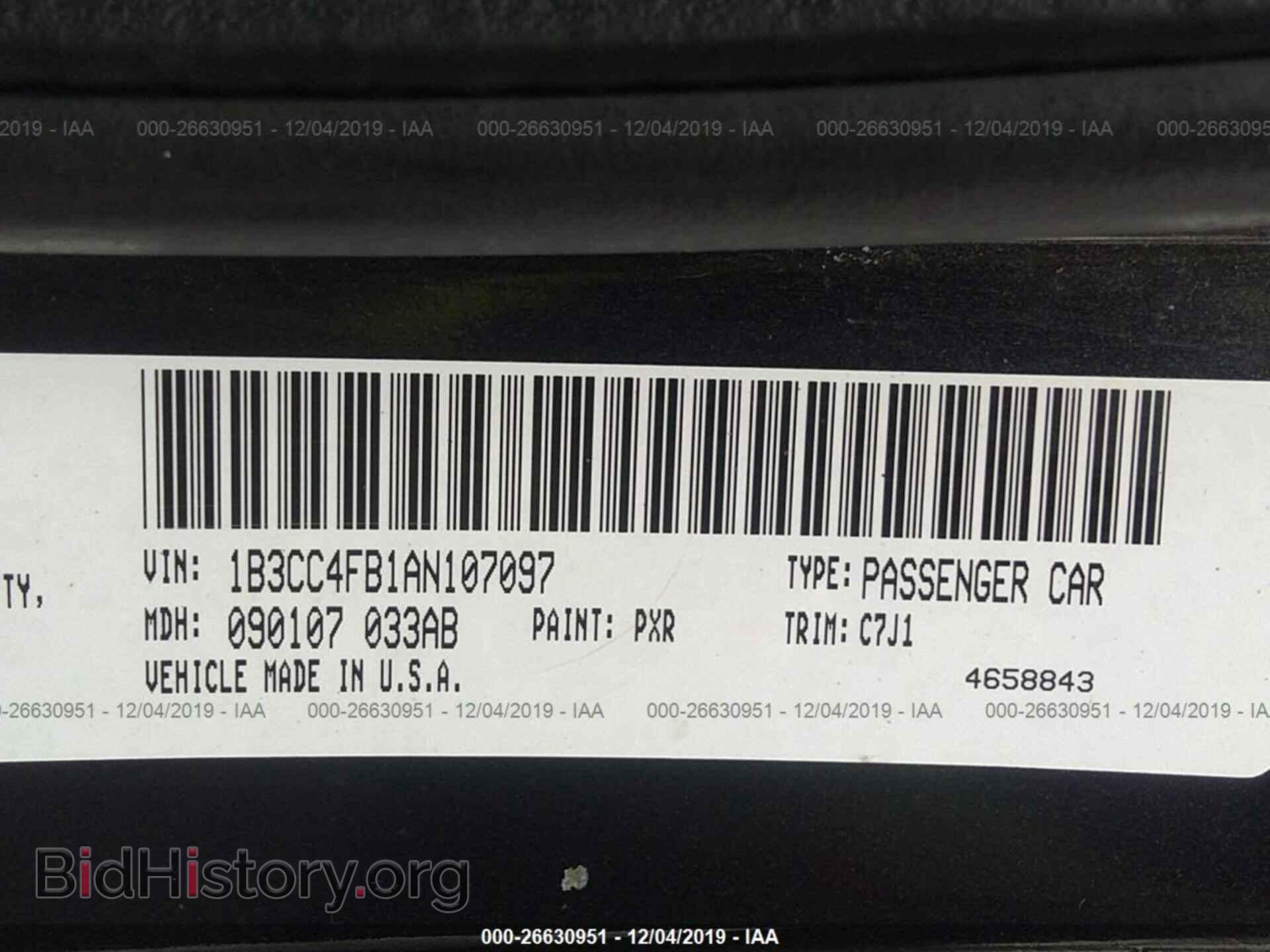 2010 DODGE AVENGER - VIN: 1B3CC4FB1AN107097 - Фото 9