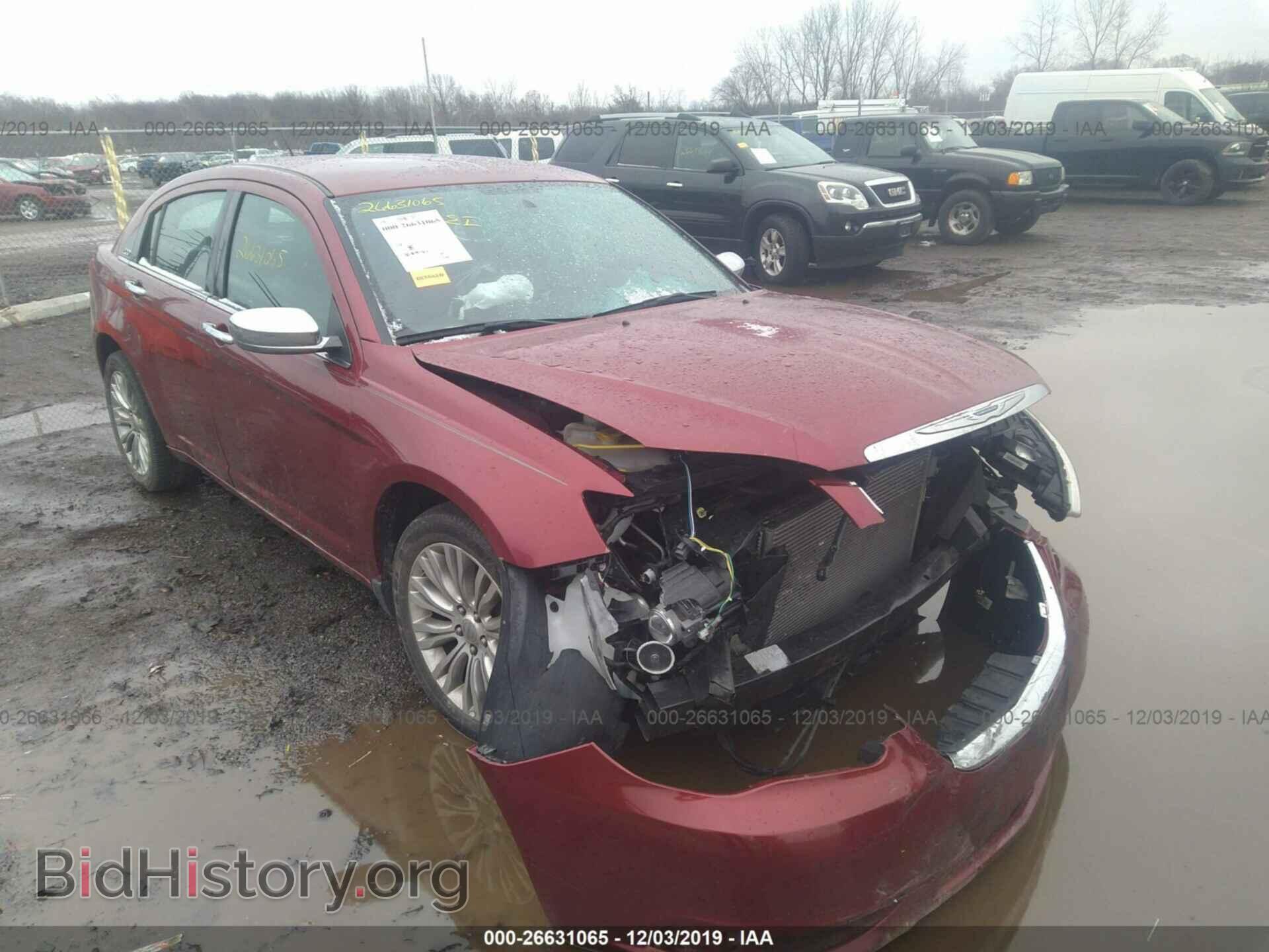 Фотография 1C3CCBCB7CN223340 - CHRYSLER 200 2012