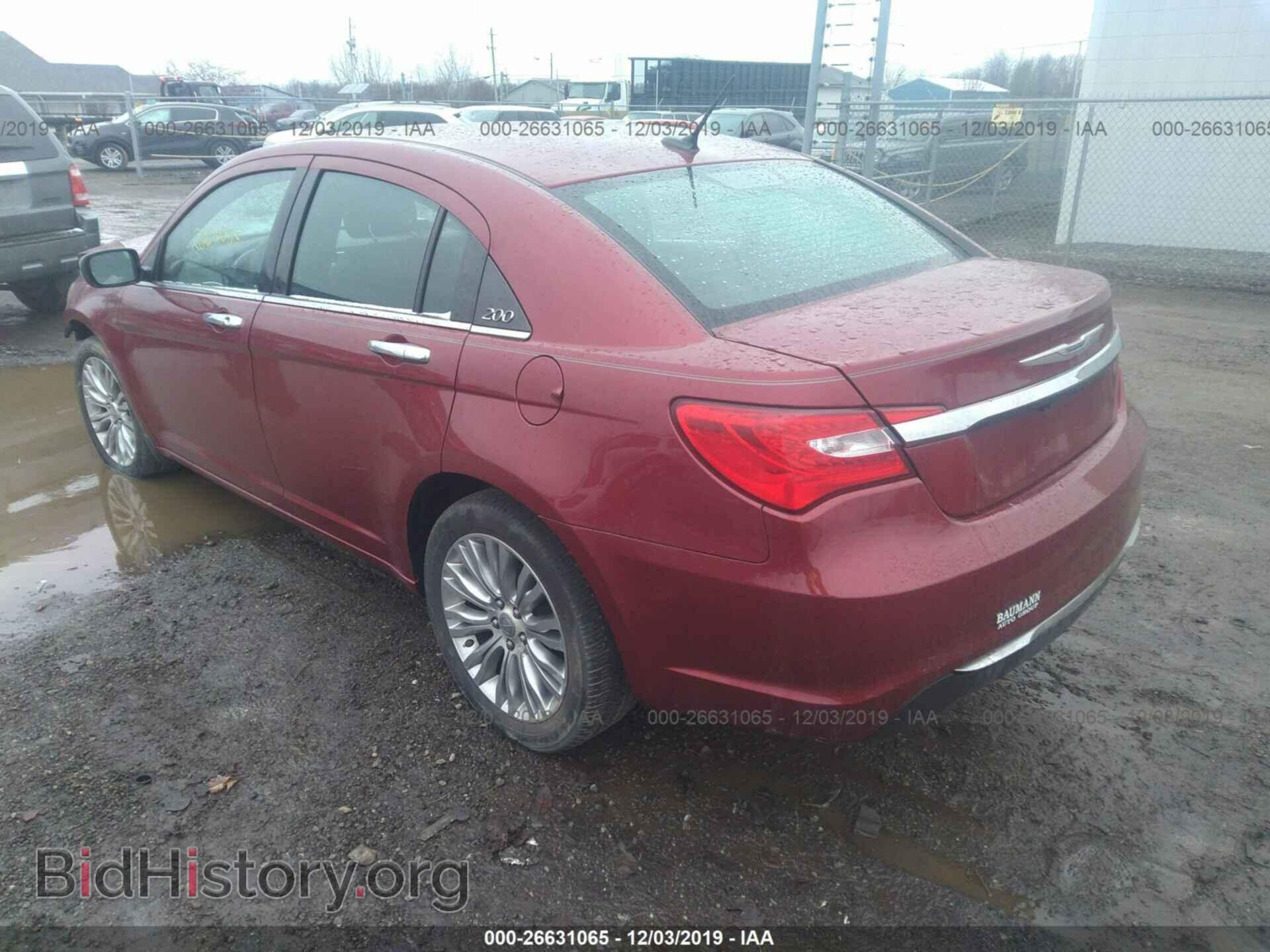 2012 CHRYSLER 200 - VIN: 1C3CCBCB7CN223340 - Фото 3