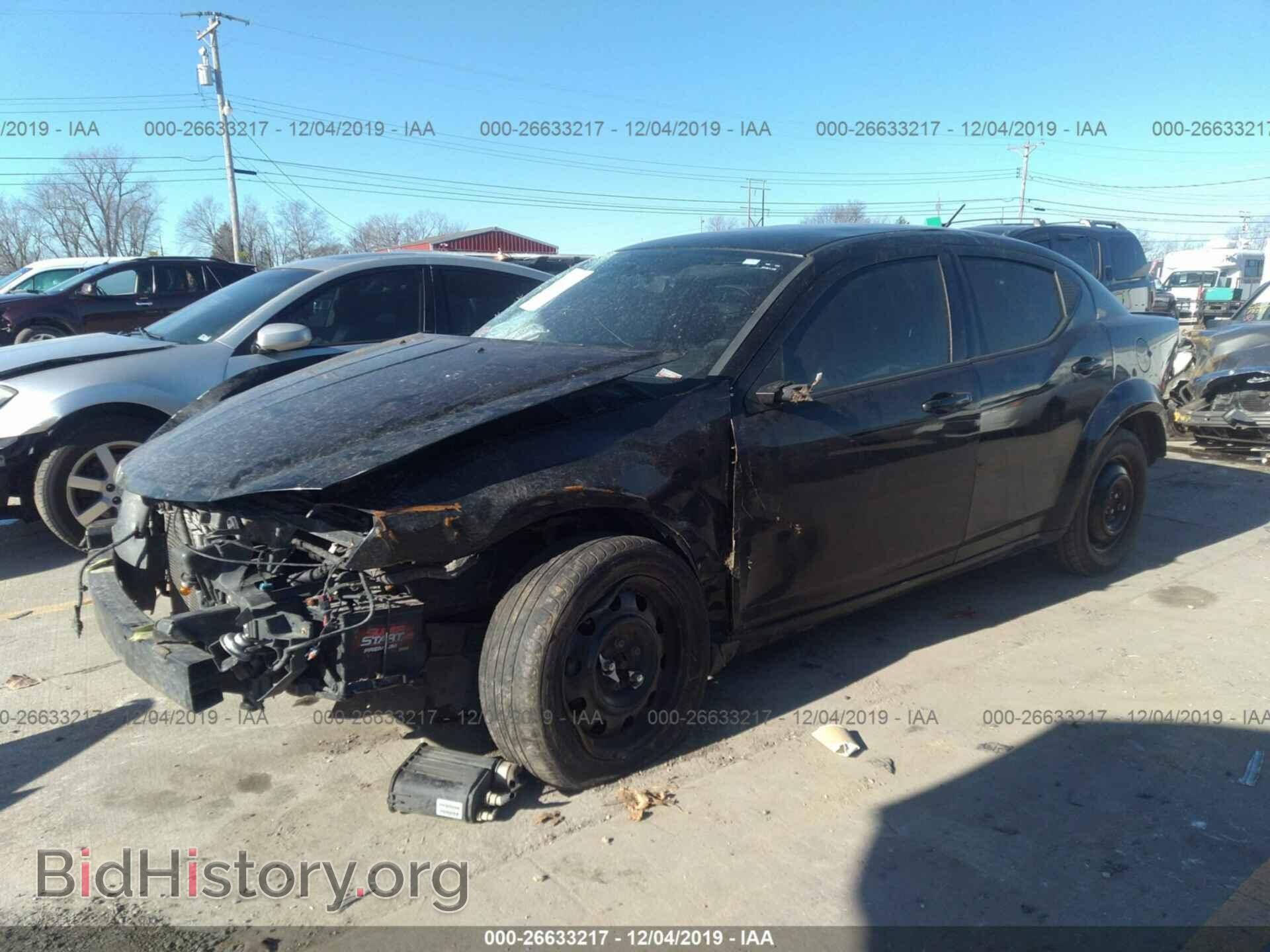 2012 Dodge Avenger - VIN: 1C3CDZAB7CN147305 - Фото 2