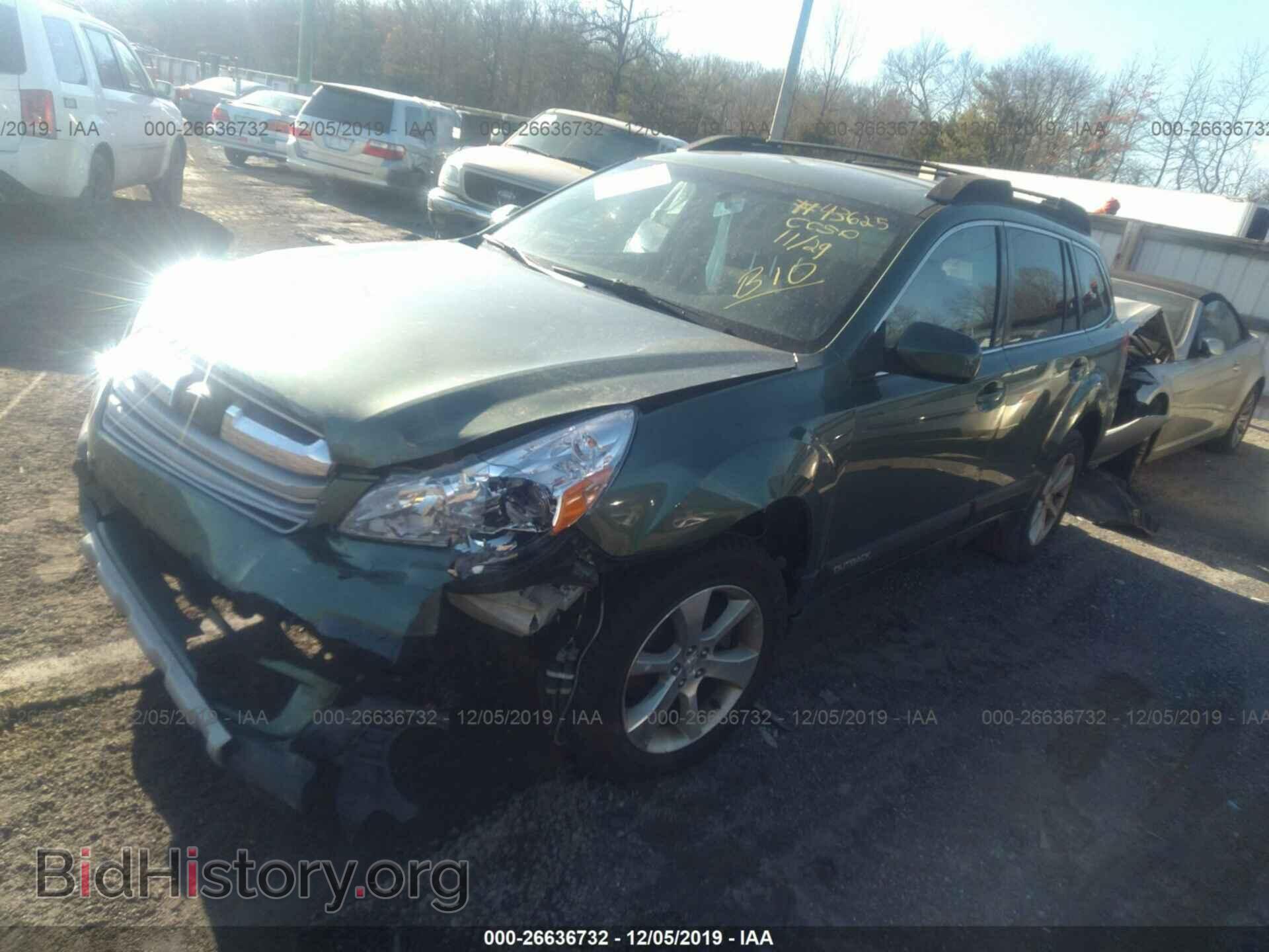 2013 SUBARU OUTBACK - VIN: 4S4BRDPC2D2206884 - Фото 2