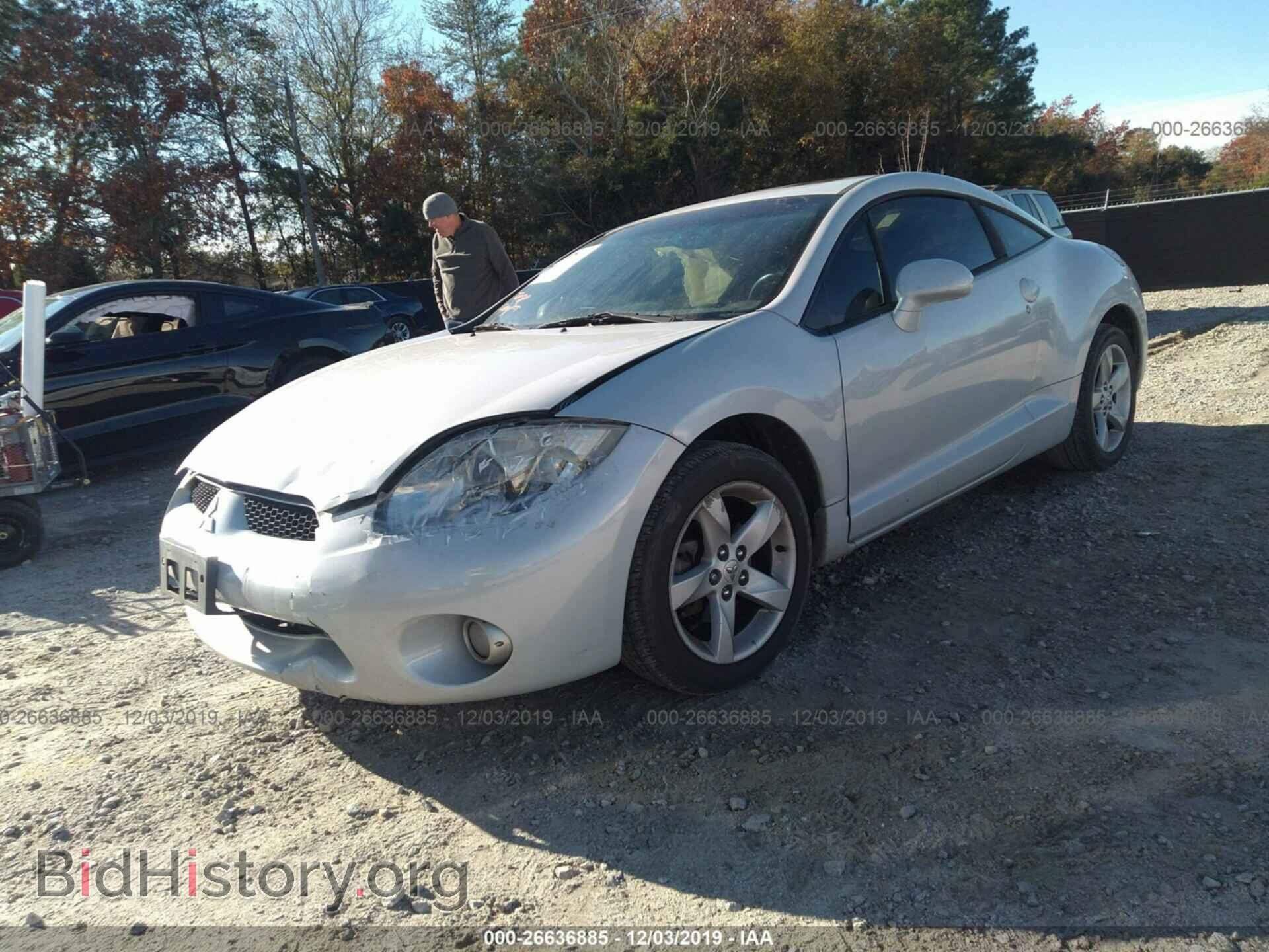 2007 MITSUBISHI ECLIPSE - VIN: 4A3AK24F37E002313 - Фото 2