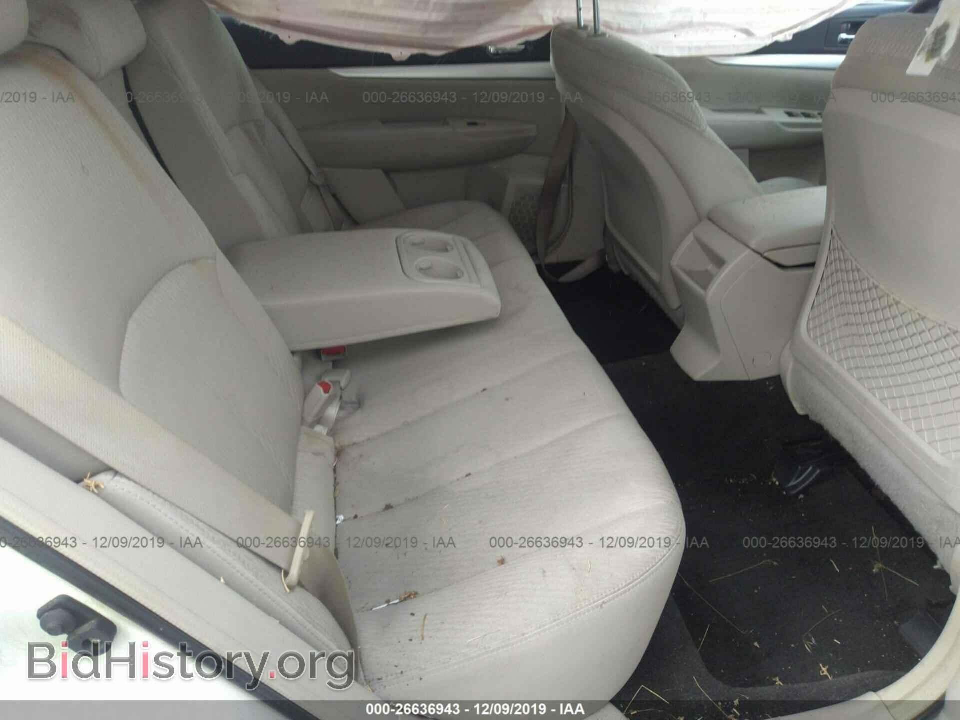 2012 SUBARU OUTBACK - VIN: 4S4BRBGC7C3303107 - Фото 8