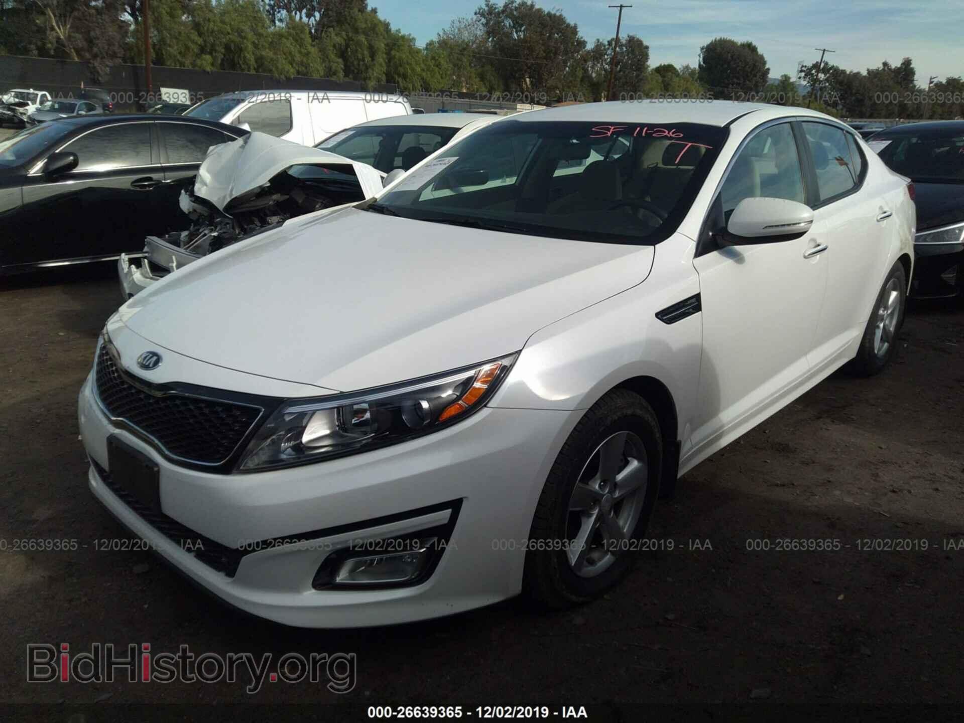 2015 KIA OPTIMA - VIN: KNAGM4A78F5664786 - Фото 2