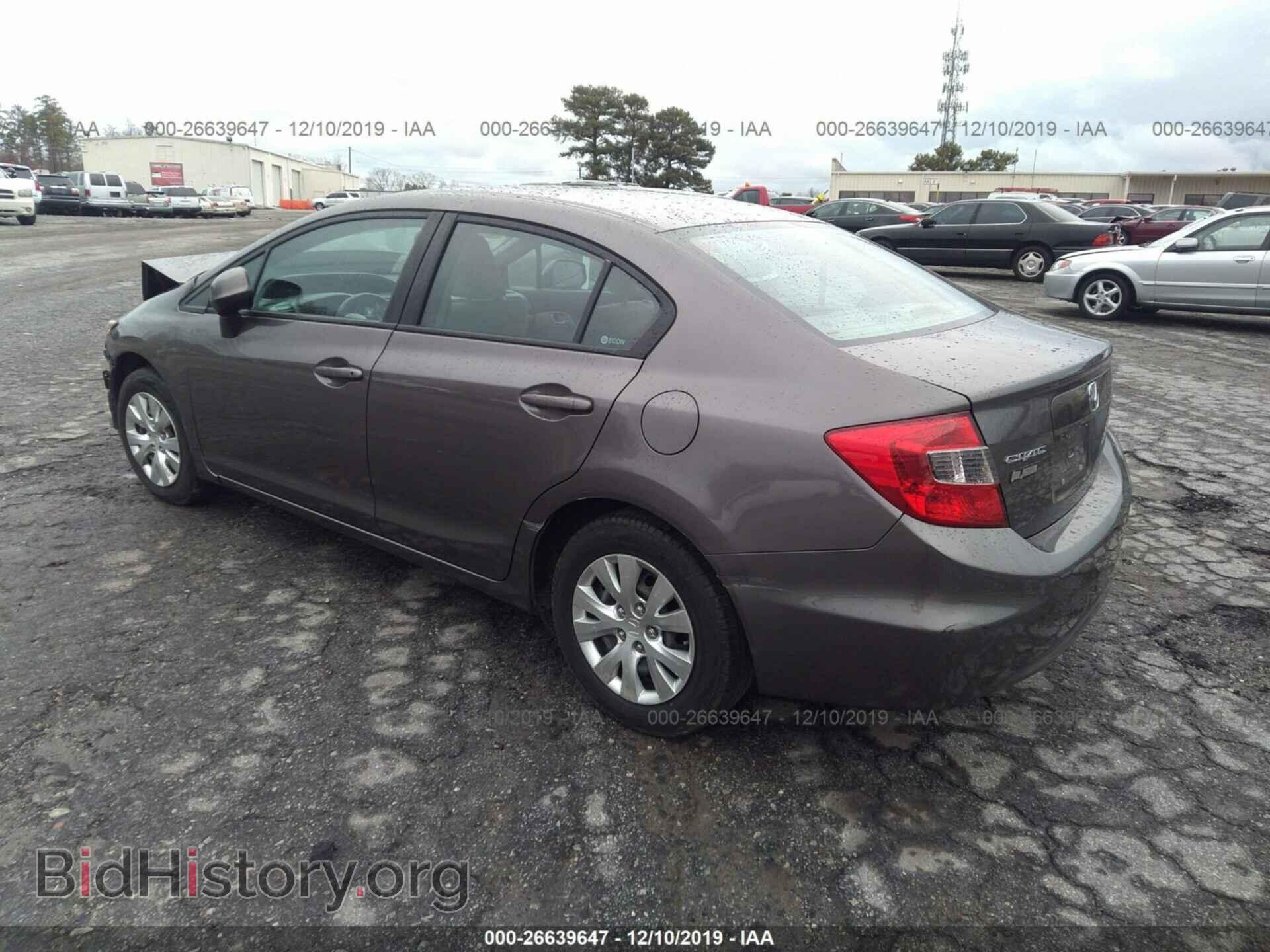 2012 HONDA CIVIC - VIN: 19XFB2F51CE357346 - Фото 3