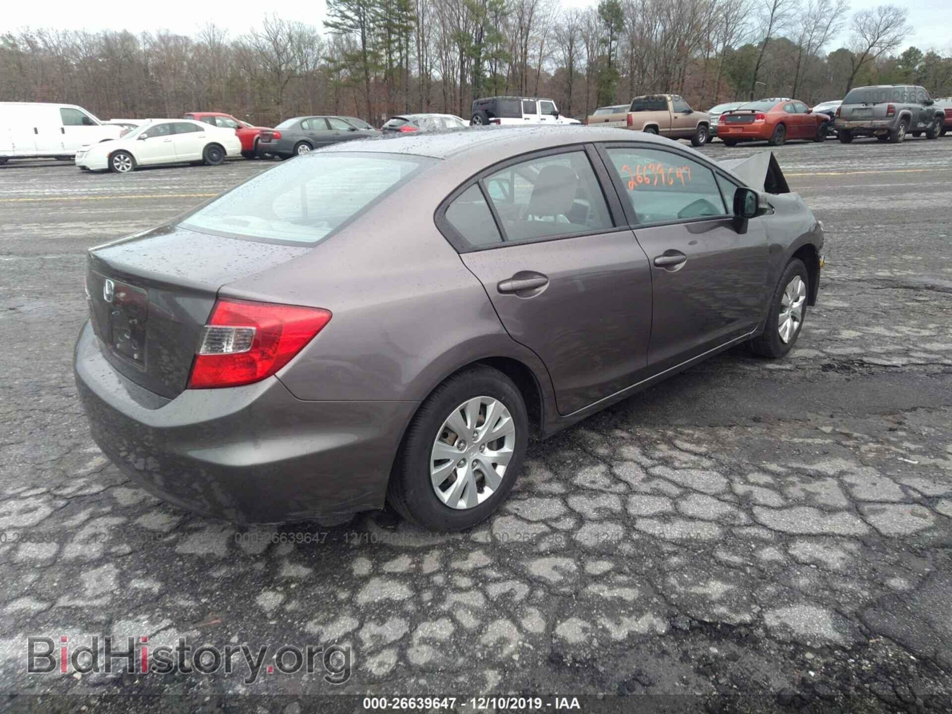 2012 HONDA CIVIC - VIN: 19XFB2F51CE357346 - Фото 4