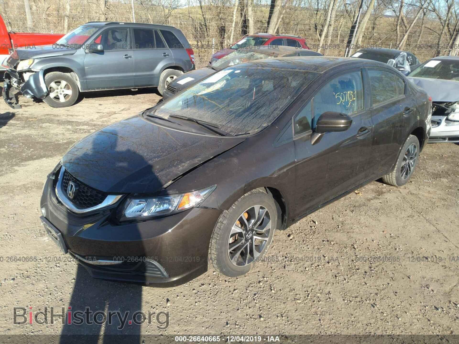 2014 HONDA CIVIC - VIN: 2HGFB2F82EH524834 - Фото 2