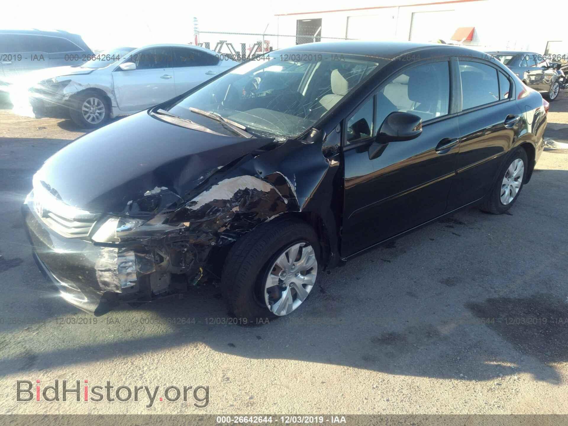 2012 HONDA CIVIC - VIN: 2HGFB2F50CH595162 - Фото 2