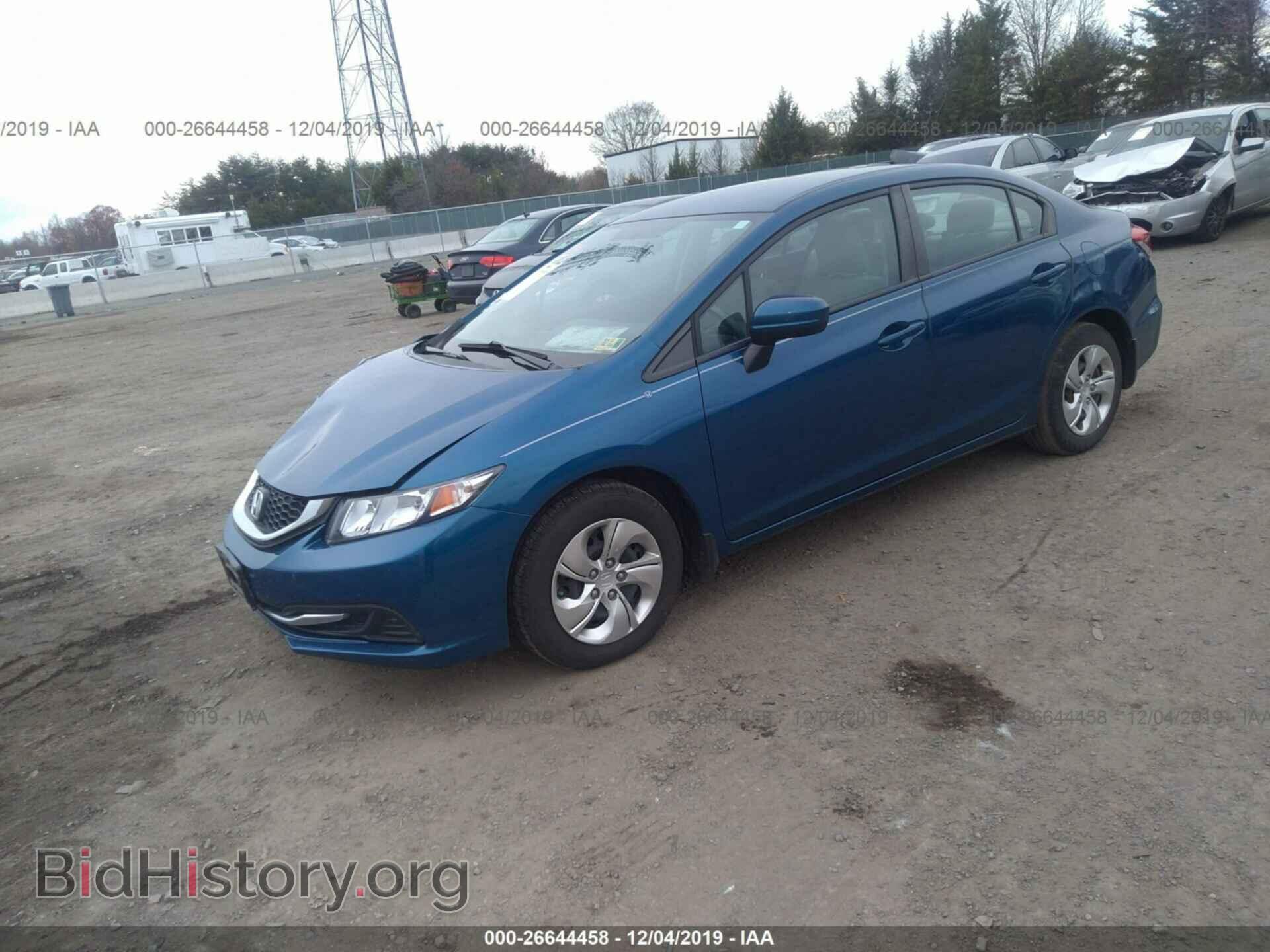 2014 Honda Civic - VIN: 2HGFB2F55EH518046 - Фото 2