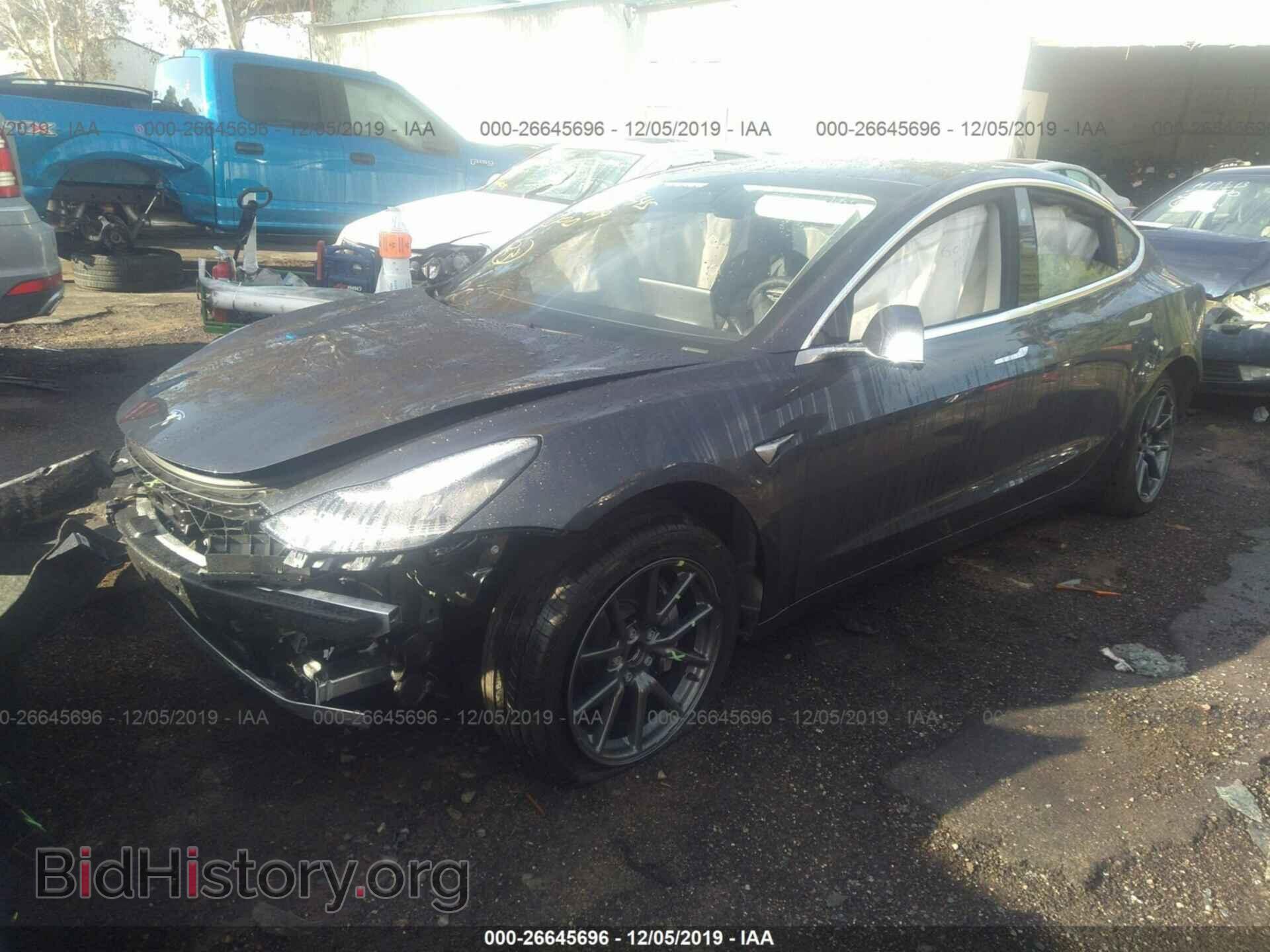 2019 TESLA MODEL 3 - VIN: 5YJ3E1EA7KF480239 - Фото 2