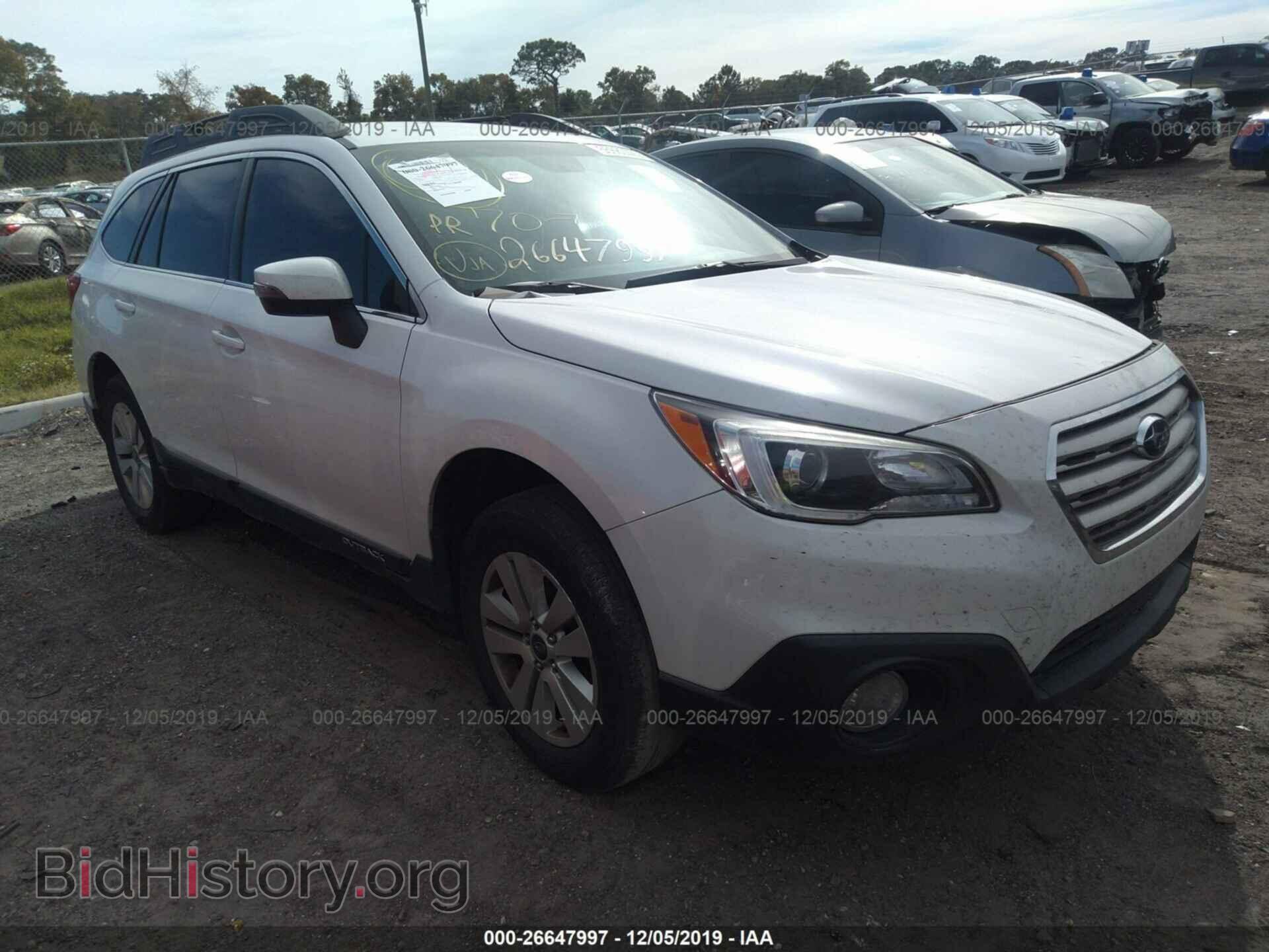 Фотография 4S4BSBFC9G3333012 - SUBARU OUTBACK 2016