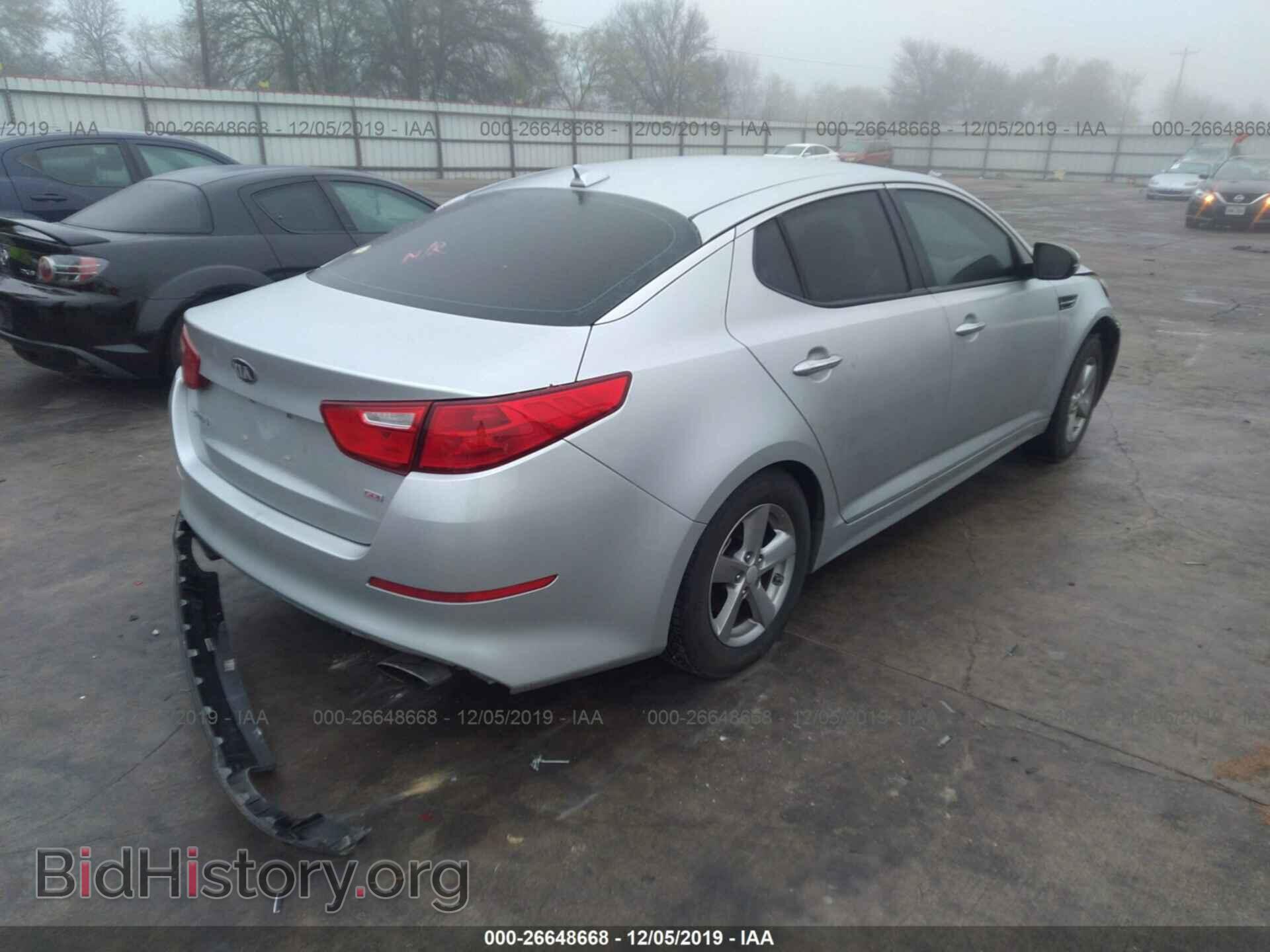 2015 KIA OPTIMA - VIN: 5XXGM4A76FG430077 - Photo 4