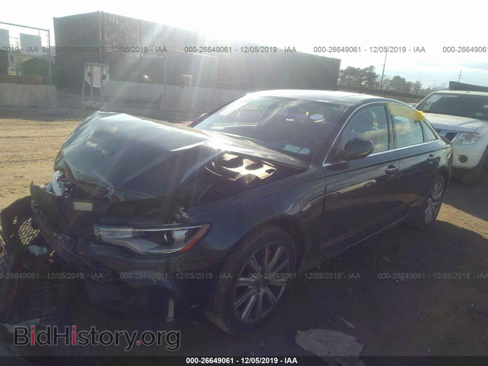 2013 AUDI A6 - VIN: WAUGGAFC3DN047532 - Фото 2