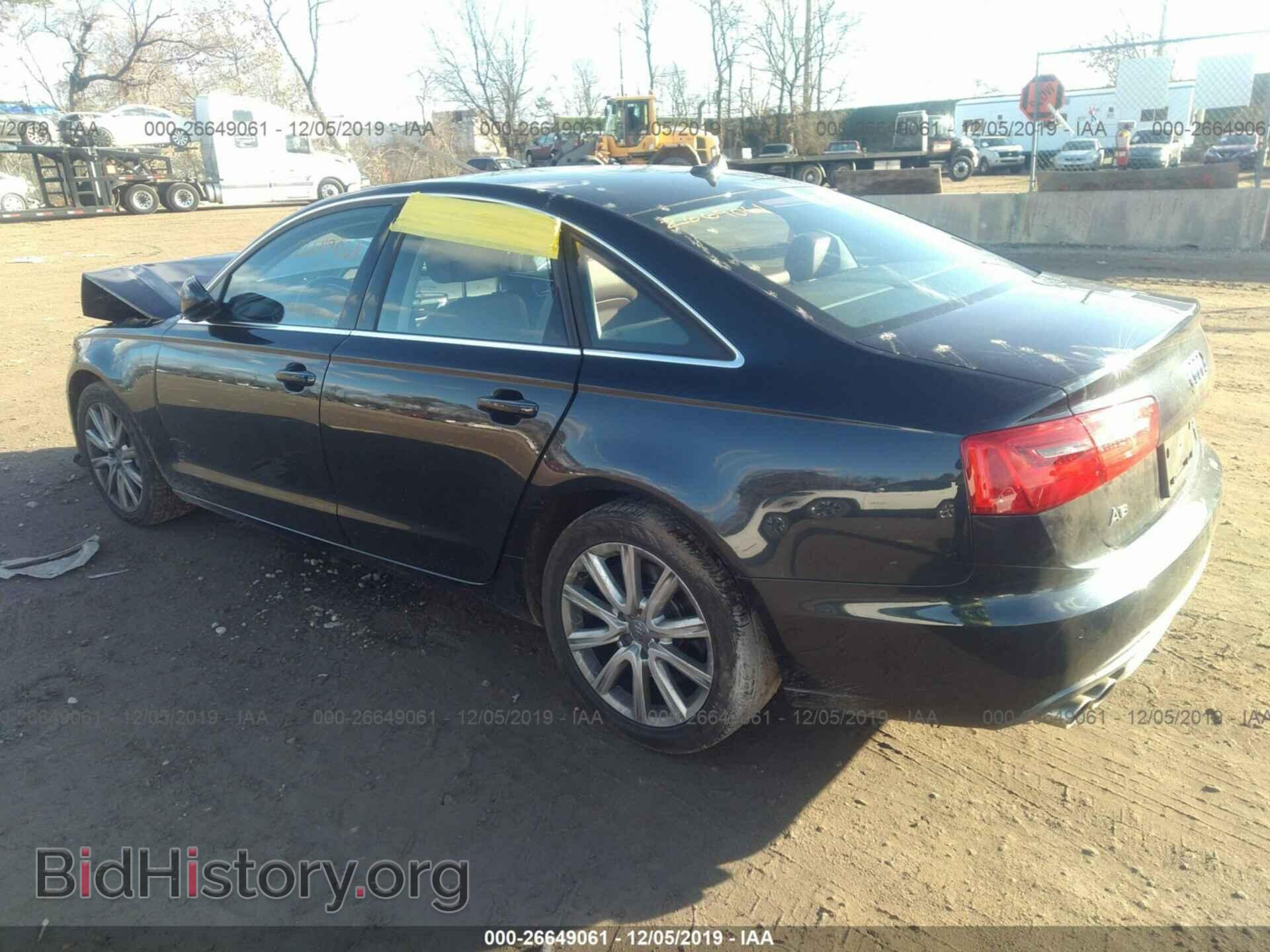 2013 AUDI A6 - VIN: WAUGGAFC3DN047532 - Фото 3